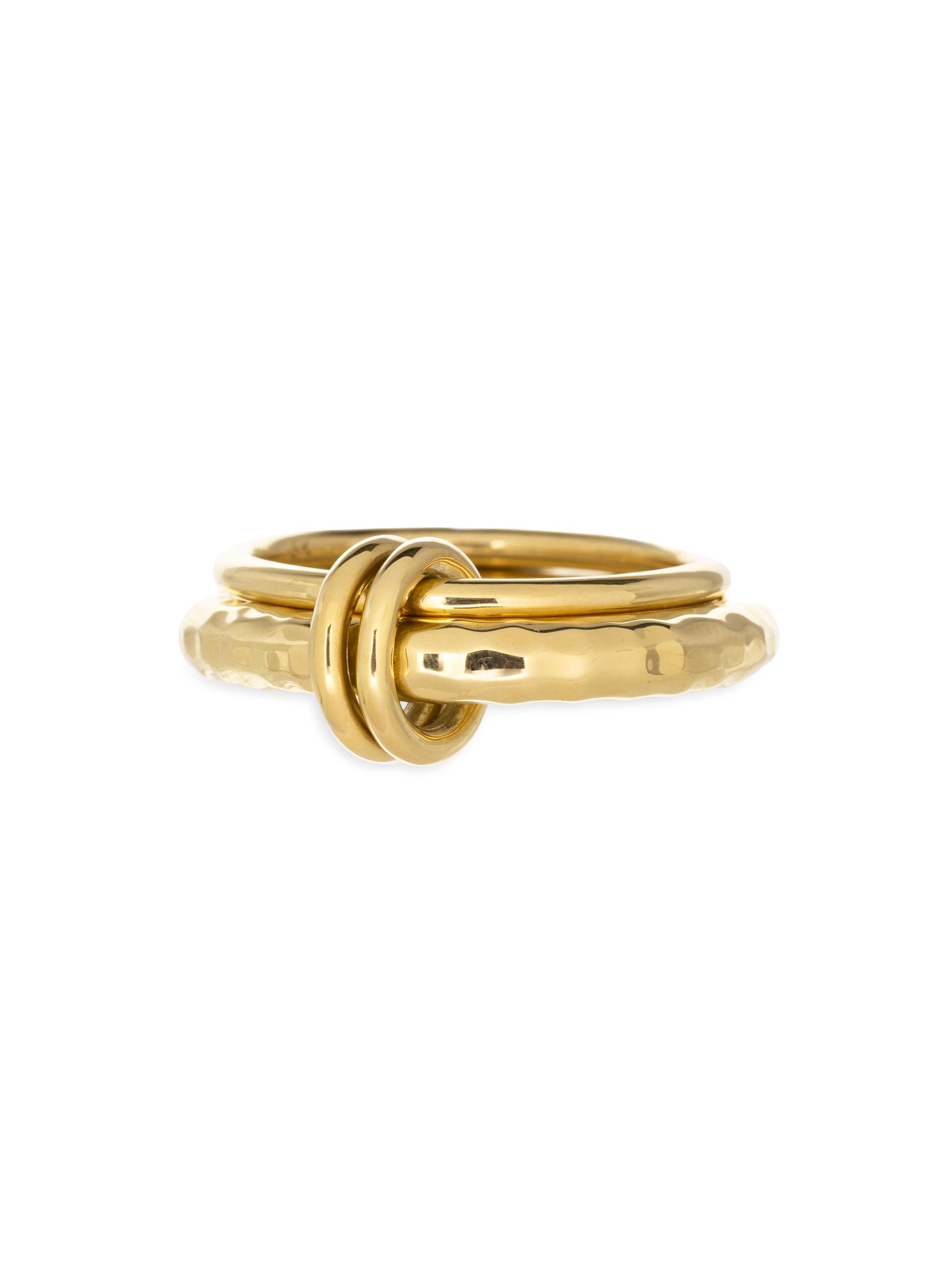 Spinelli Kilcollin Women's Agon Vulcan 18K Yellow Gold Two-Band Ring - Yellow Gold