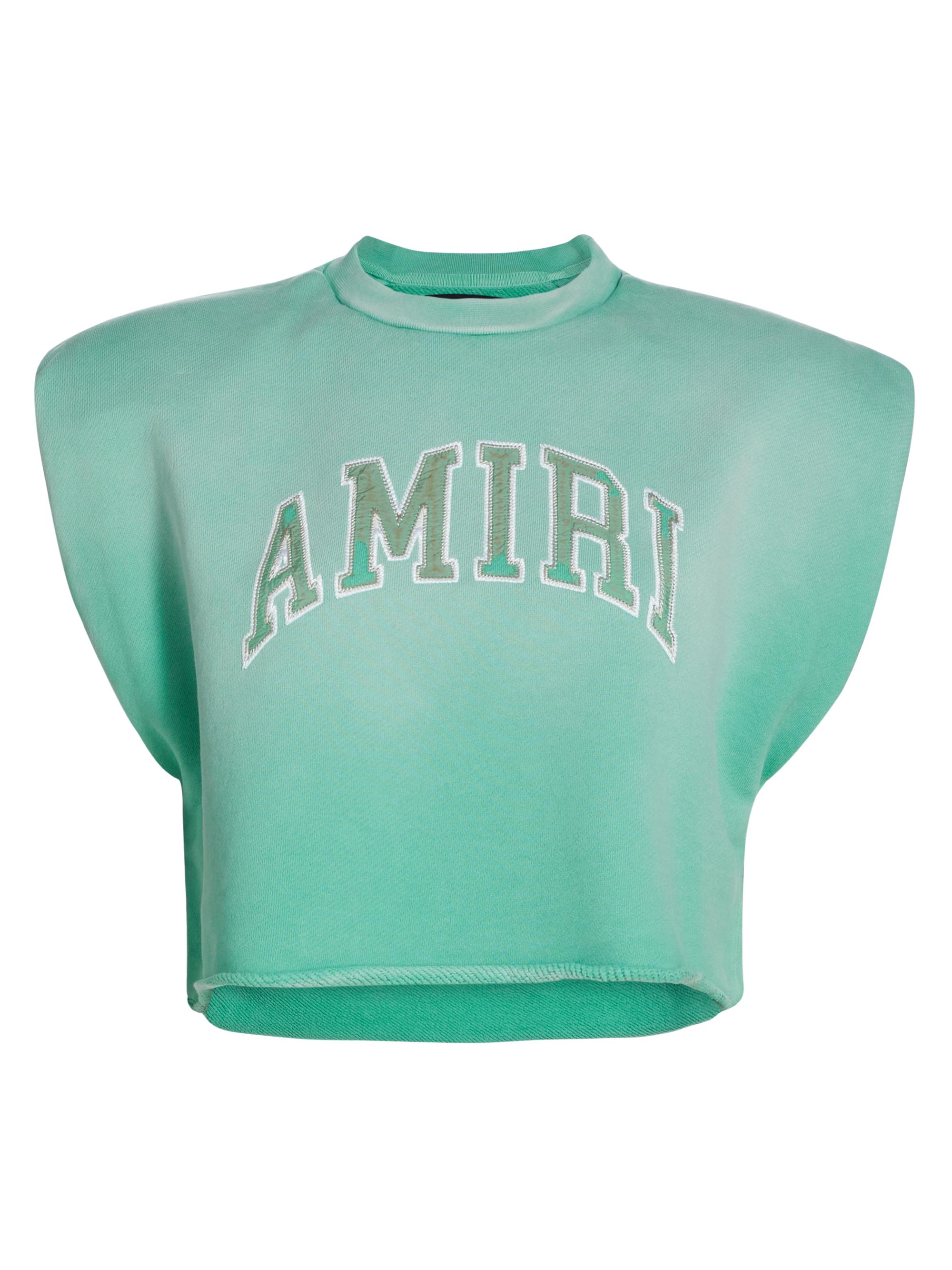 Amiri Women's  Vintage Muscle T-Shirt - Sea Blue