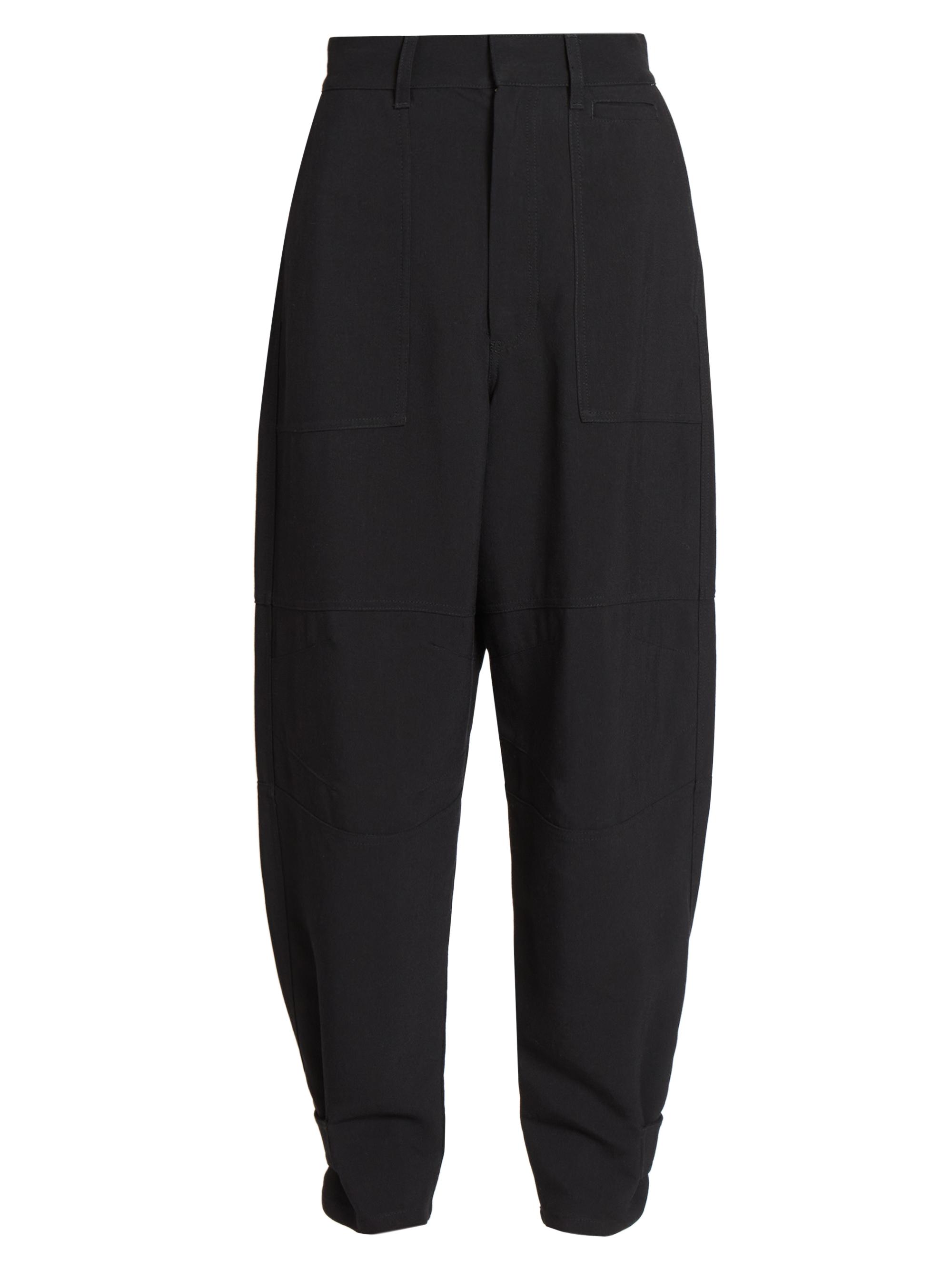 LOEWE Women's  x Paula's Ibiza Cargo Balloon-Leg Trousers - Black
