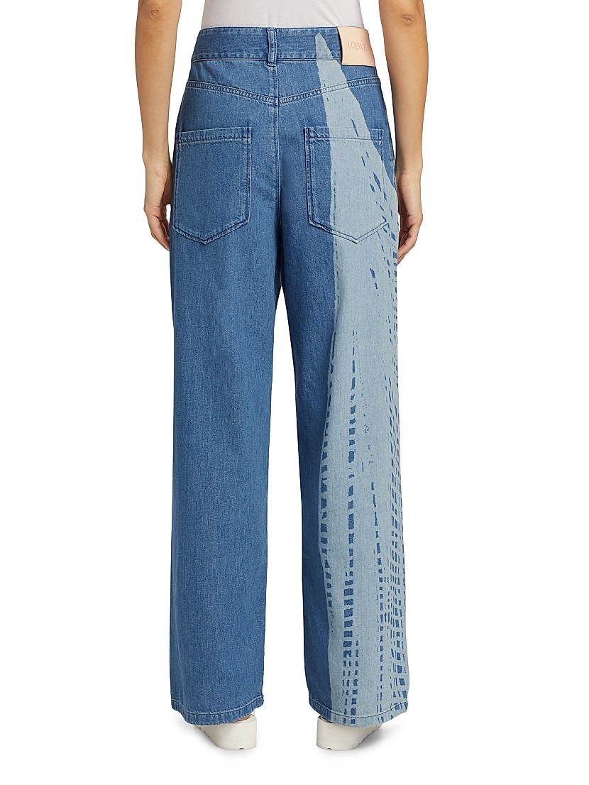 Shop LOEWE LOEWE x Paula's Ibiza Geometric Baggy Jeans Shop LOEWE LOEWE x Paula's Ibiza Geometric Baggy Jeans