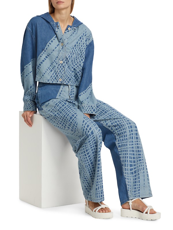 Shop LOEWE LOEWE x Paula's Ibiza Geometric Baggy Jeans Shop LOEWE LOEWE x Paula's Ibiza Geometric Baggy Jeans