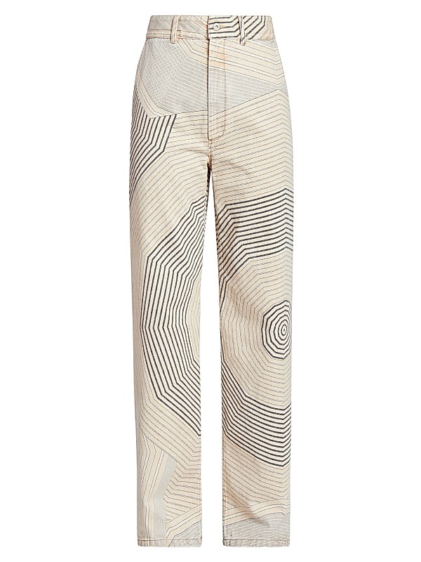 Shop LOEWE LOEWE x Paula's Ibiza Baggy Swirled Jeans | Saks Shop LOEWE LOEWE x Paula's Ibiza Baggy Swirled Jeans | Saks