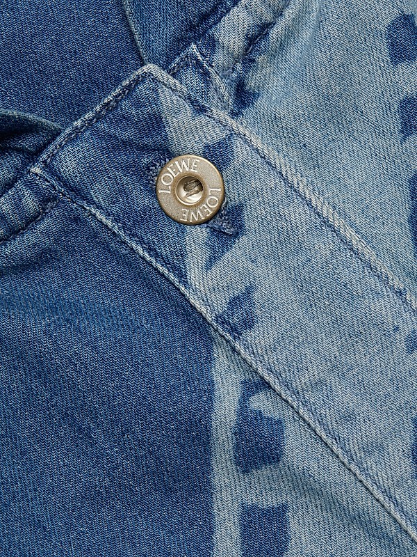 Shop LOEWE LOEWE x Paula's Ibiza Printed Denim Hooded Jacket Shop LOEWE LOEWE x Paula's Ibiza Printed Denim Hooded Jacket