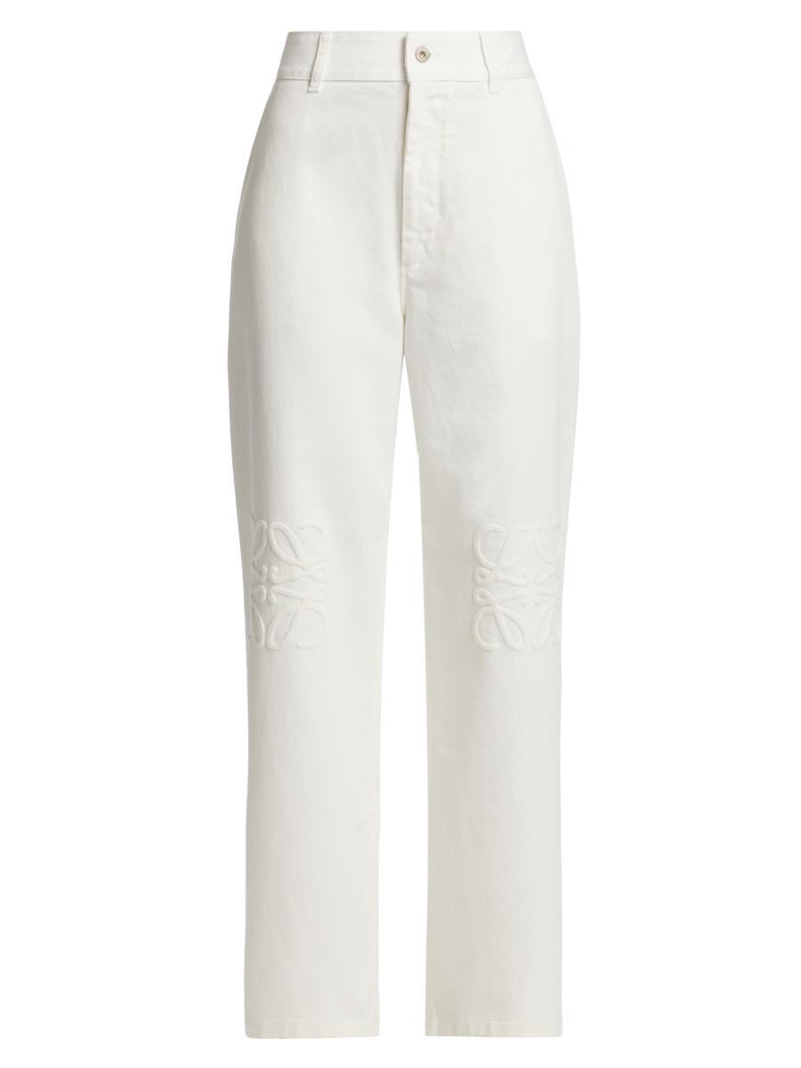 24SS new/LOEWE リラックスストレートジーンズ Jeans White 24SS new/LOEWE リラックスストレートジーンズ Jeans White
