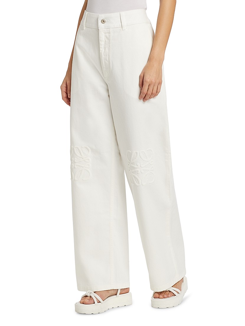 Shop LOEWE LOEWE x Paula's Ibiza Anagram Baggy Jeans | Saks Shop LOEWE LOEWE x Paula's Ibiza Anagram Baggy Jeans | Saks