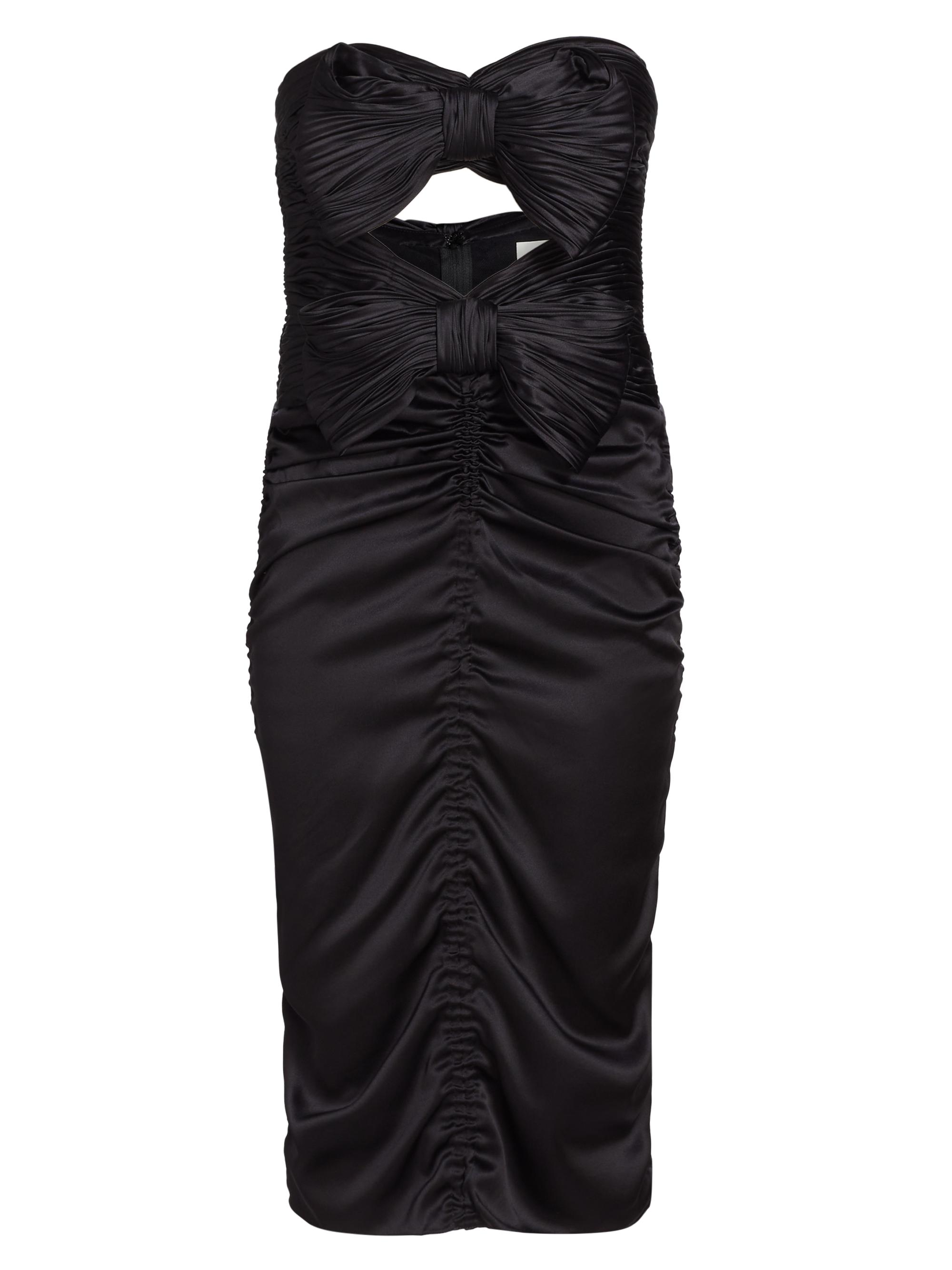 Alejandra Alonso Rojas Women's Bow-Accented Strapless Ruched Dress - Black