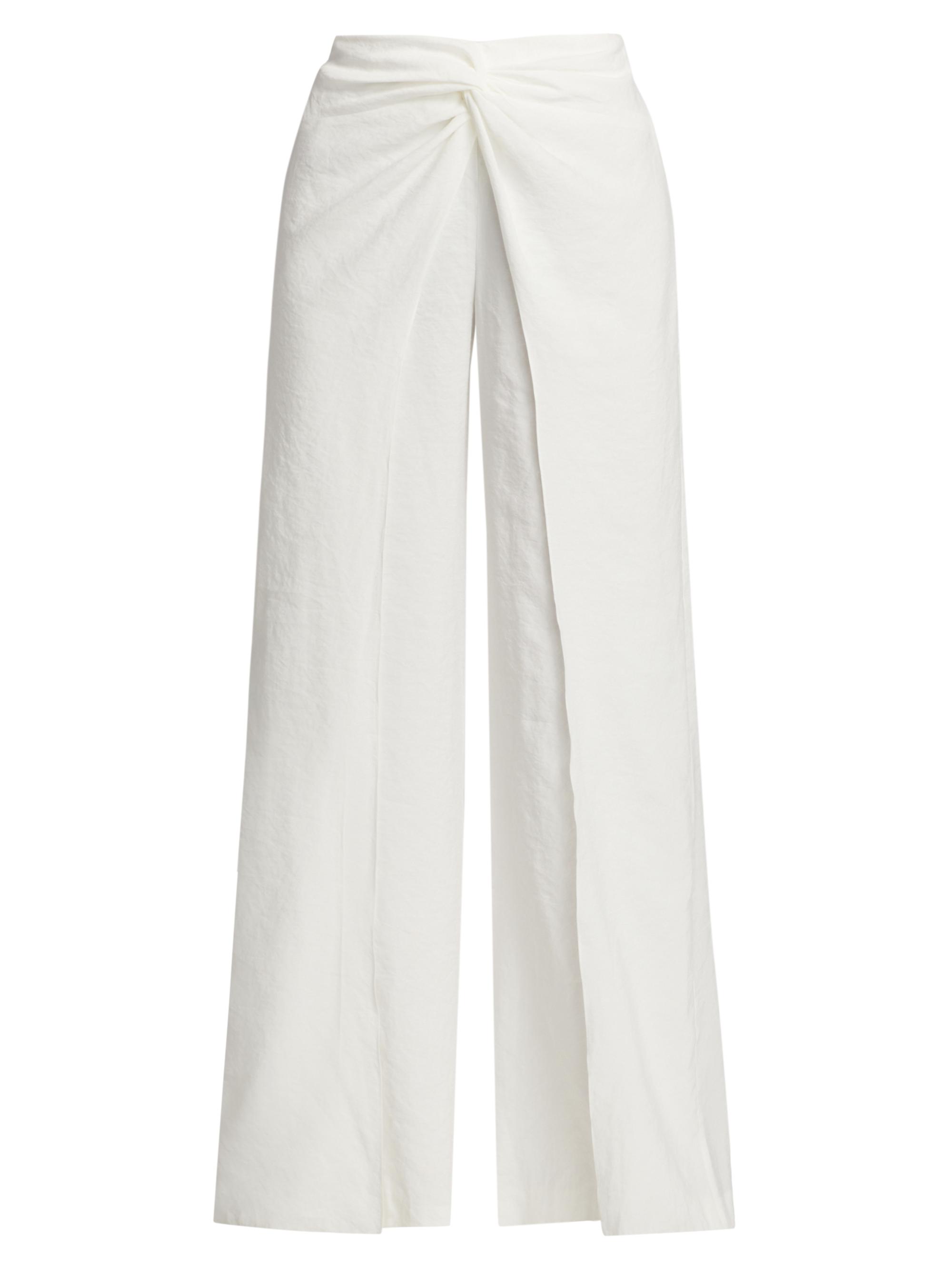 Silvia Tcherassi Women's Canturipe Twist-Waist Pants - White