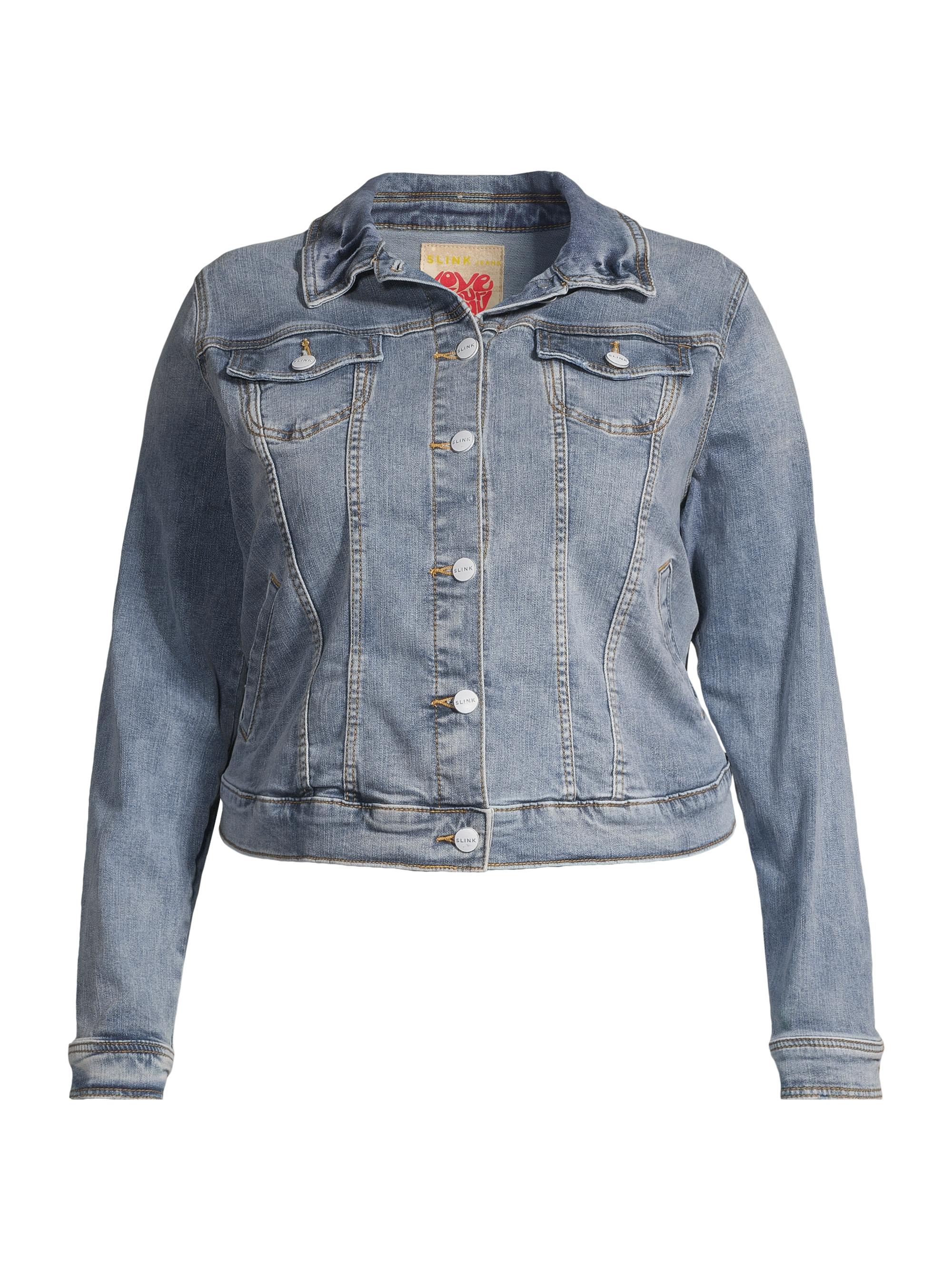 Slink Jeans Women's Denim Trucker Jacket - Gianna