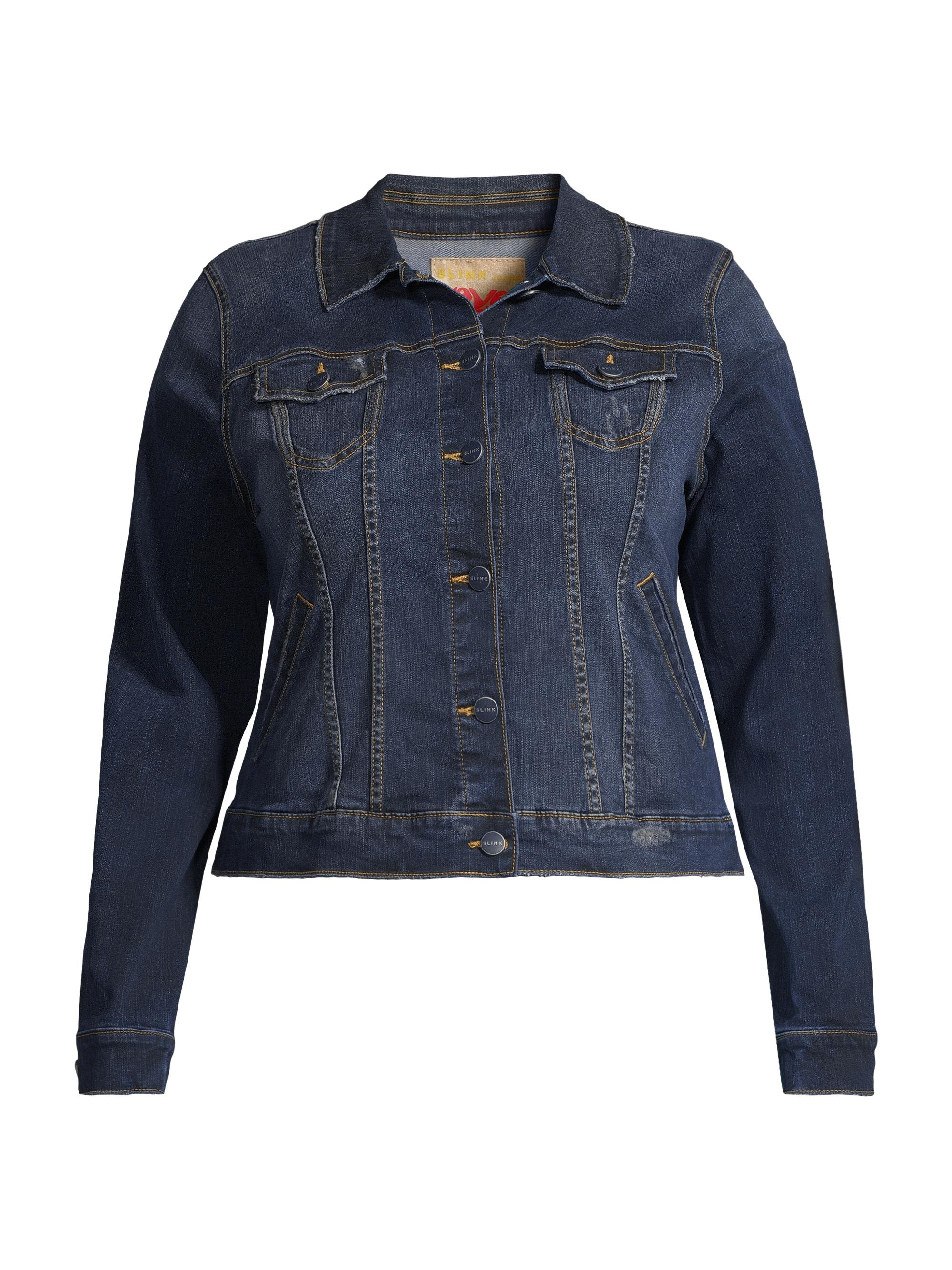 Slink Jeans Women's Denim Trucker Jacket - Aurora