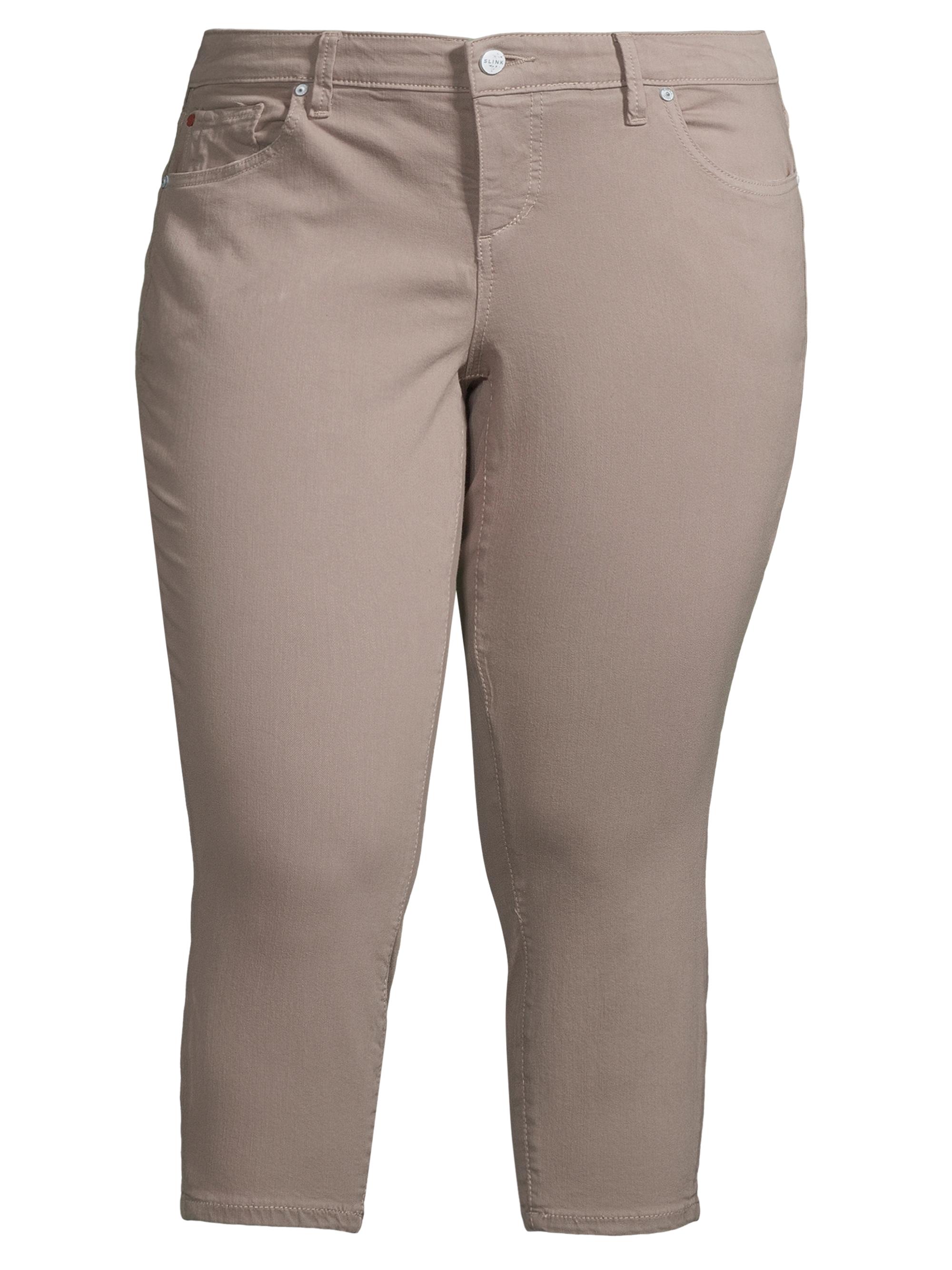 Slink Jeans Women's Mid-Rise Crop Jeans - Ultimate Grey