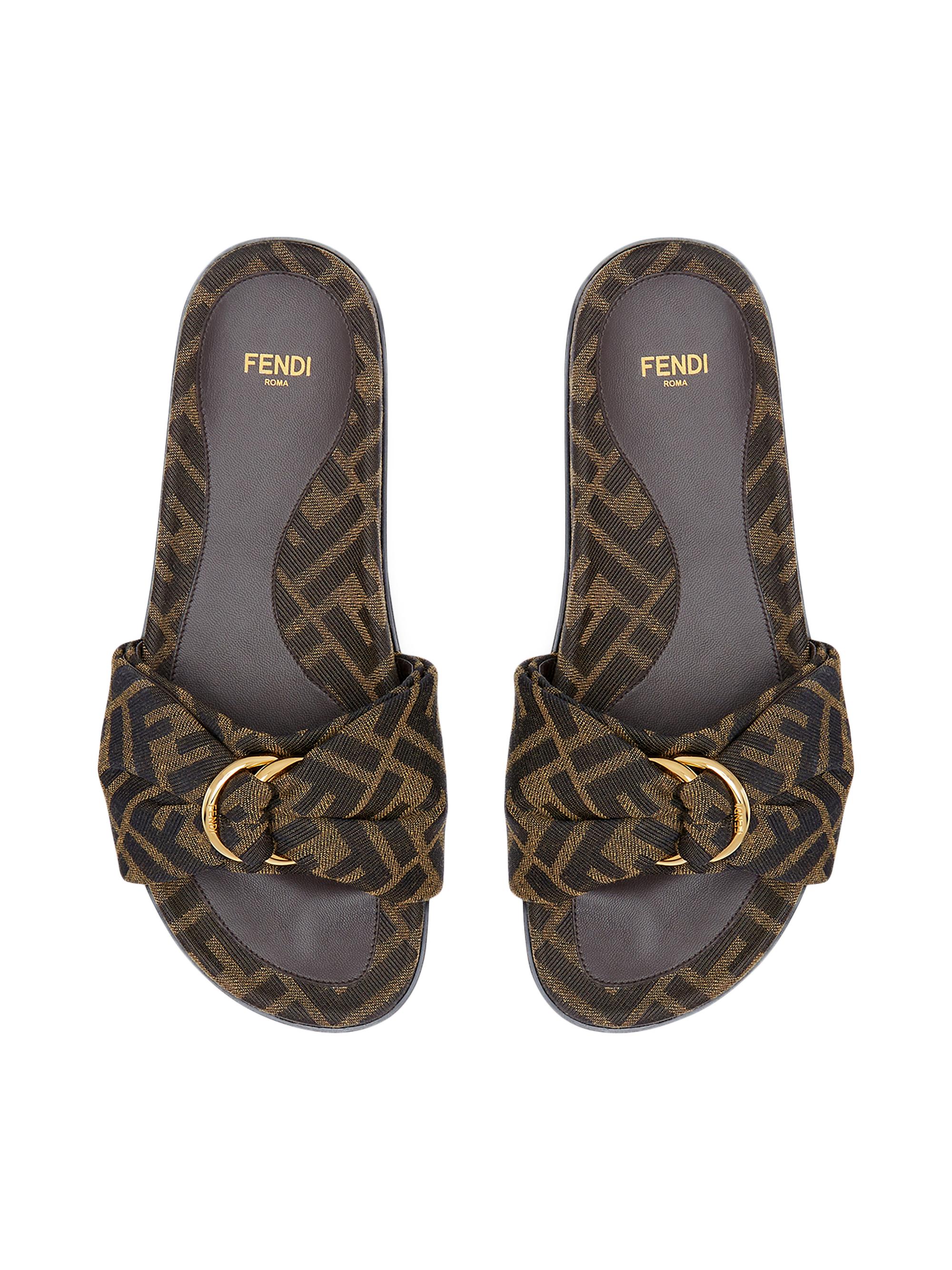 Fendi FF Monogram Slides | Saks Fifth Avenue