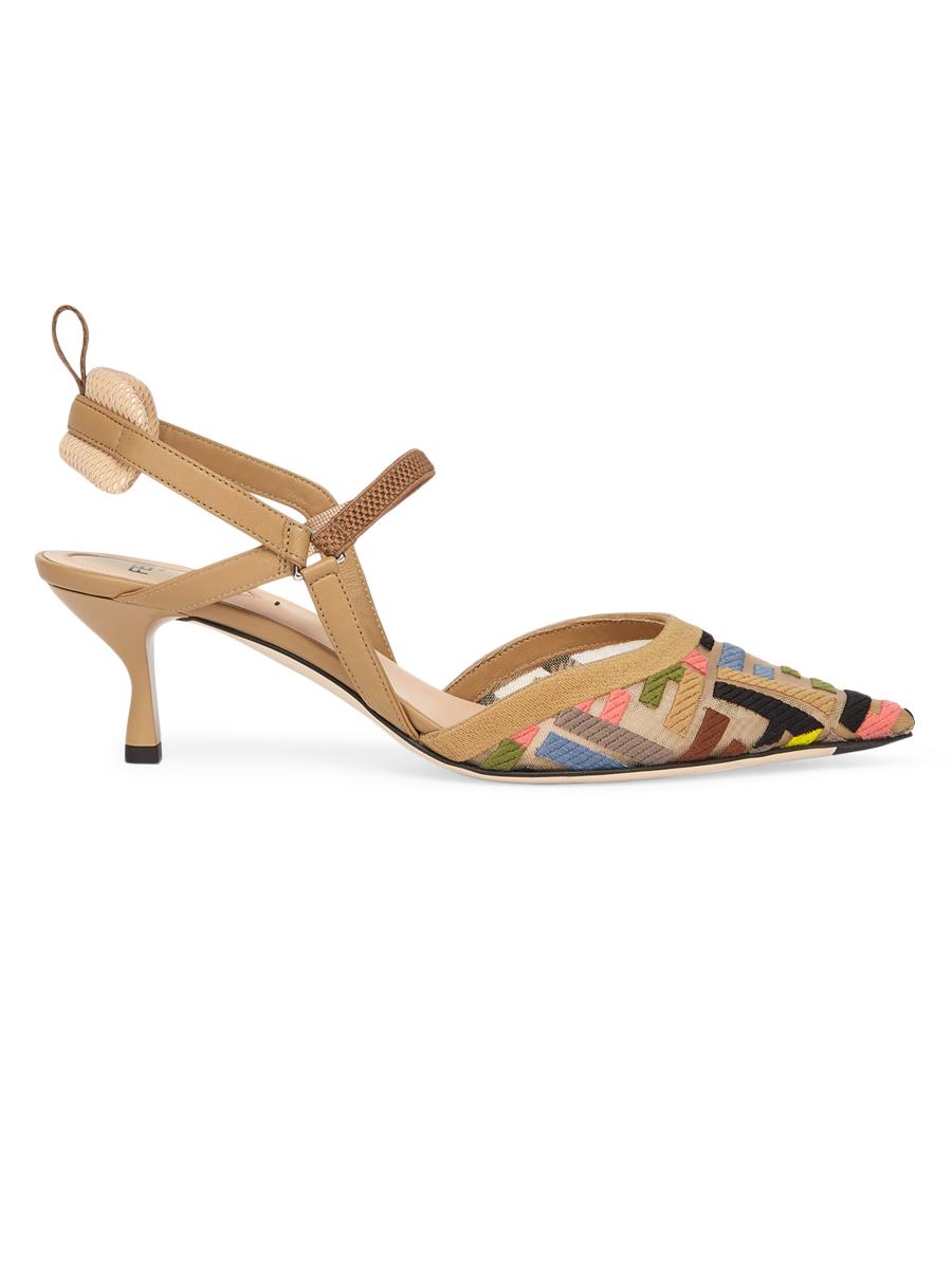 Fendi Colibri Lite 55MM Slingback Pumps | Saks Fifth Avenue
