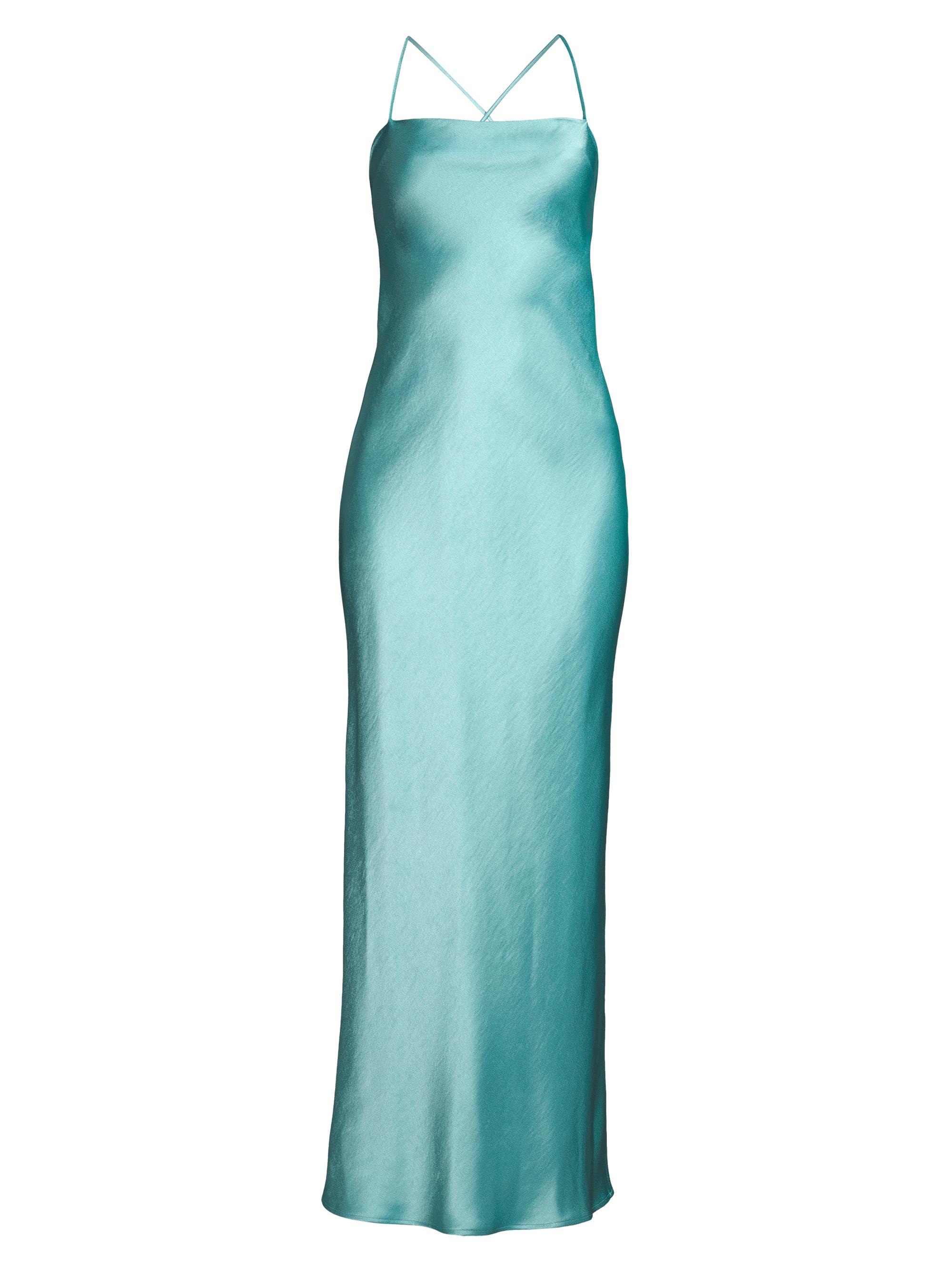 Bec & Bridge Women's Dreamer Satin Strappy Maxi Dress - Sea Spray