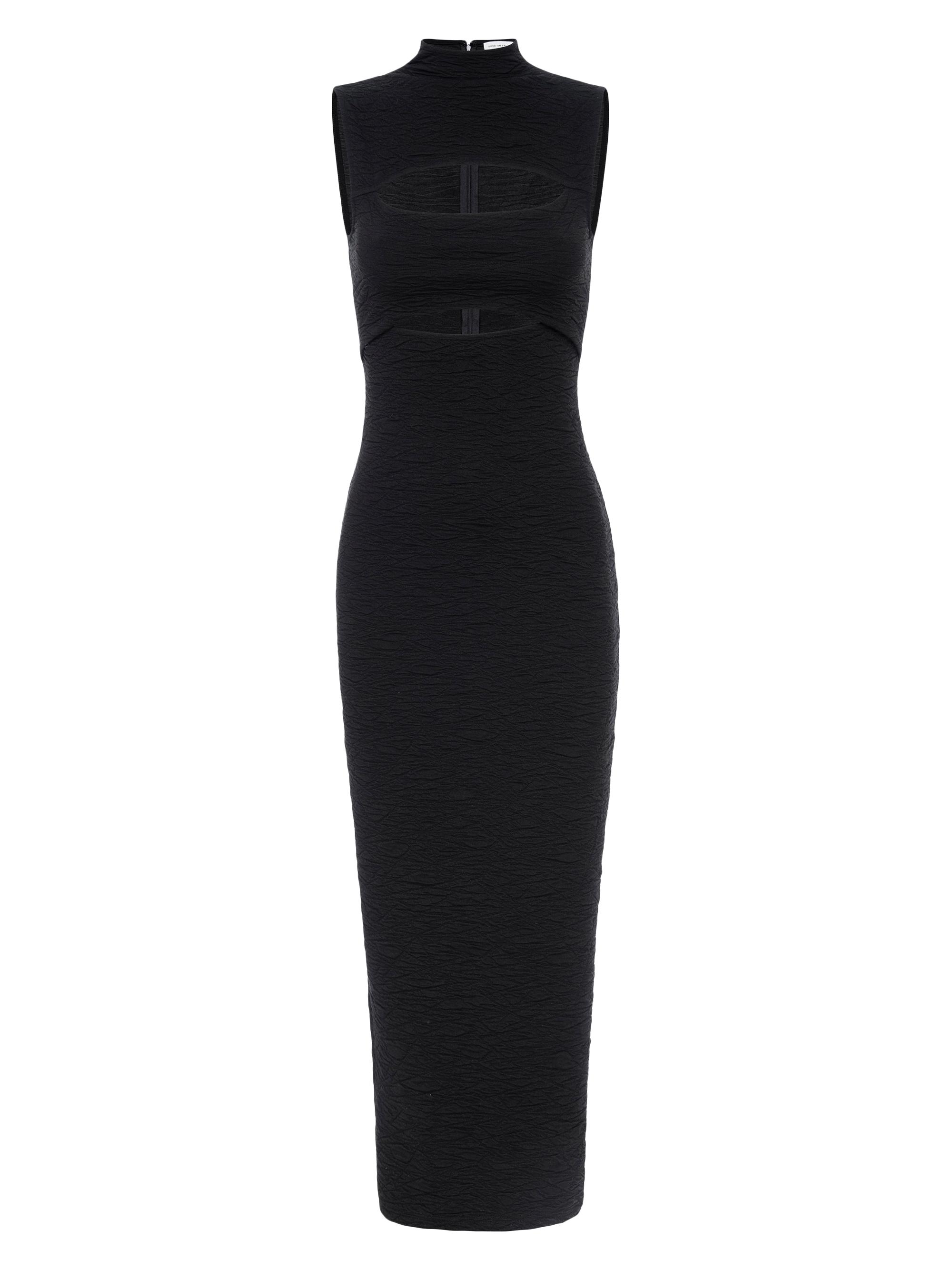 Good American Women's Wide Scrunchie Cut-Out Maxi Dress - Black