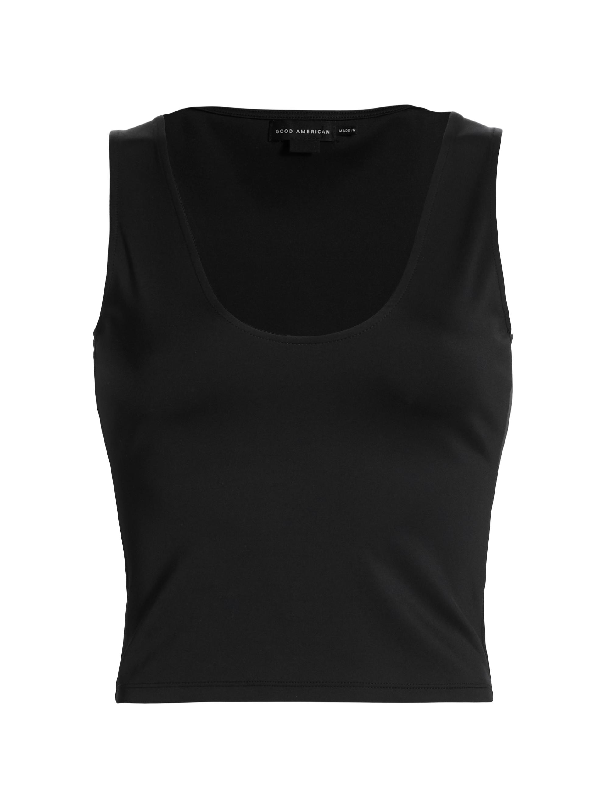 Good American Women's Scuba Scoopneck Tank - Black