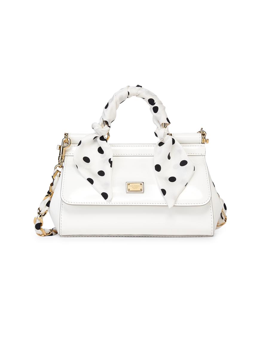 【関税＆送料込み】Dolce & Gabbana 'Sicily' Camel Leather B Dolce&Gabbana Small Sicily Leather Top Handle Bag | Saks
