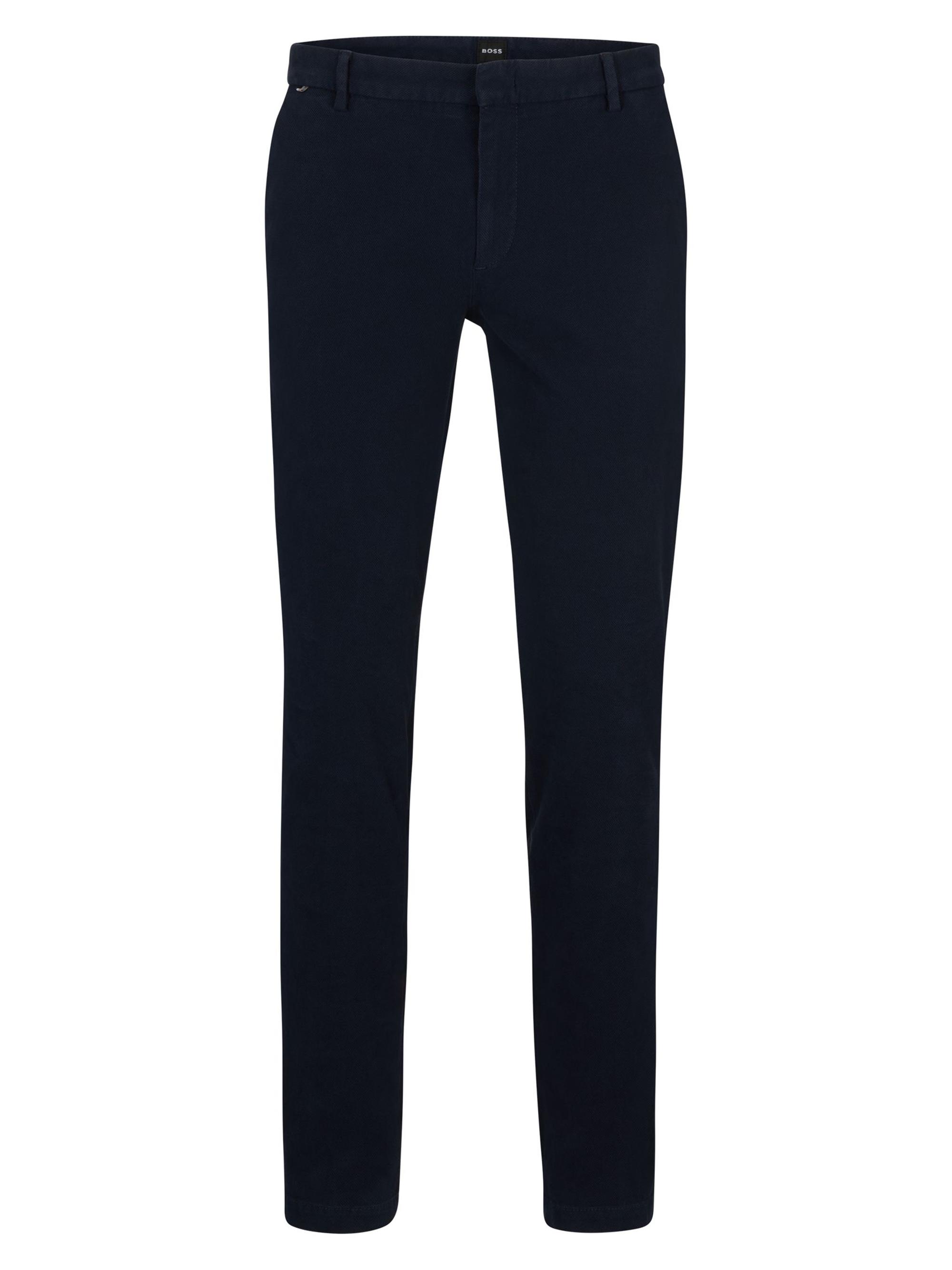 BOSS Men's Slim-Fit Regular-Rise Chinos - Dark Blue