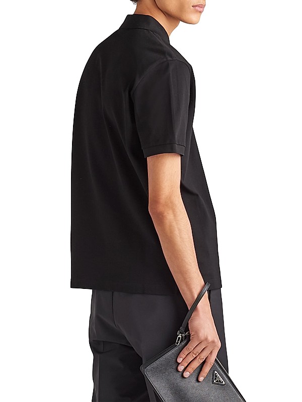 Shop Prada Piqué Polo Shirt | Saks Fifth Avenue Shop Prada Piqué Polo Shirt | Saks Fifth Avenue