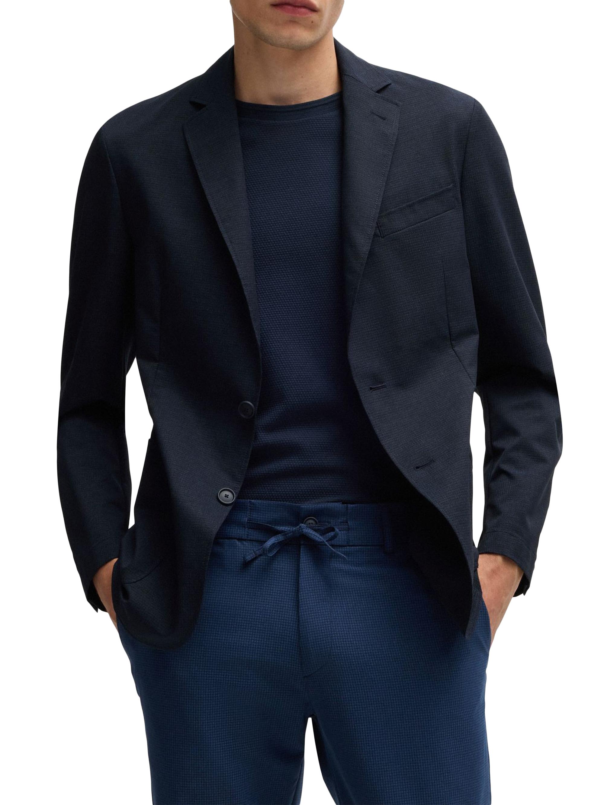 BOSS Men's Slim-Fit Jacket - Dark Blue