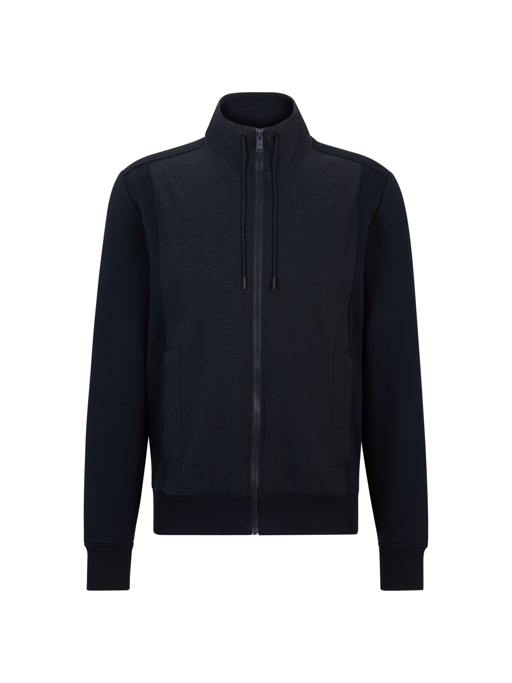 BOSS Men's Packable Zip-Up Sweatshirt - Dark Blue