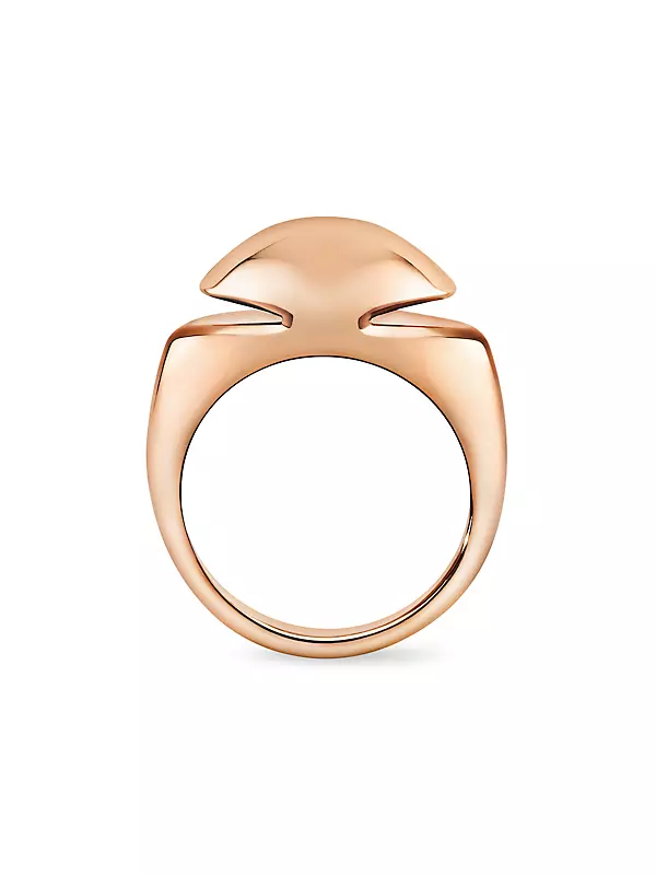 Shop BVLGARI BVLGARI Cabochon 18K Rose Gold Ring | Saks Fifth Avenue