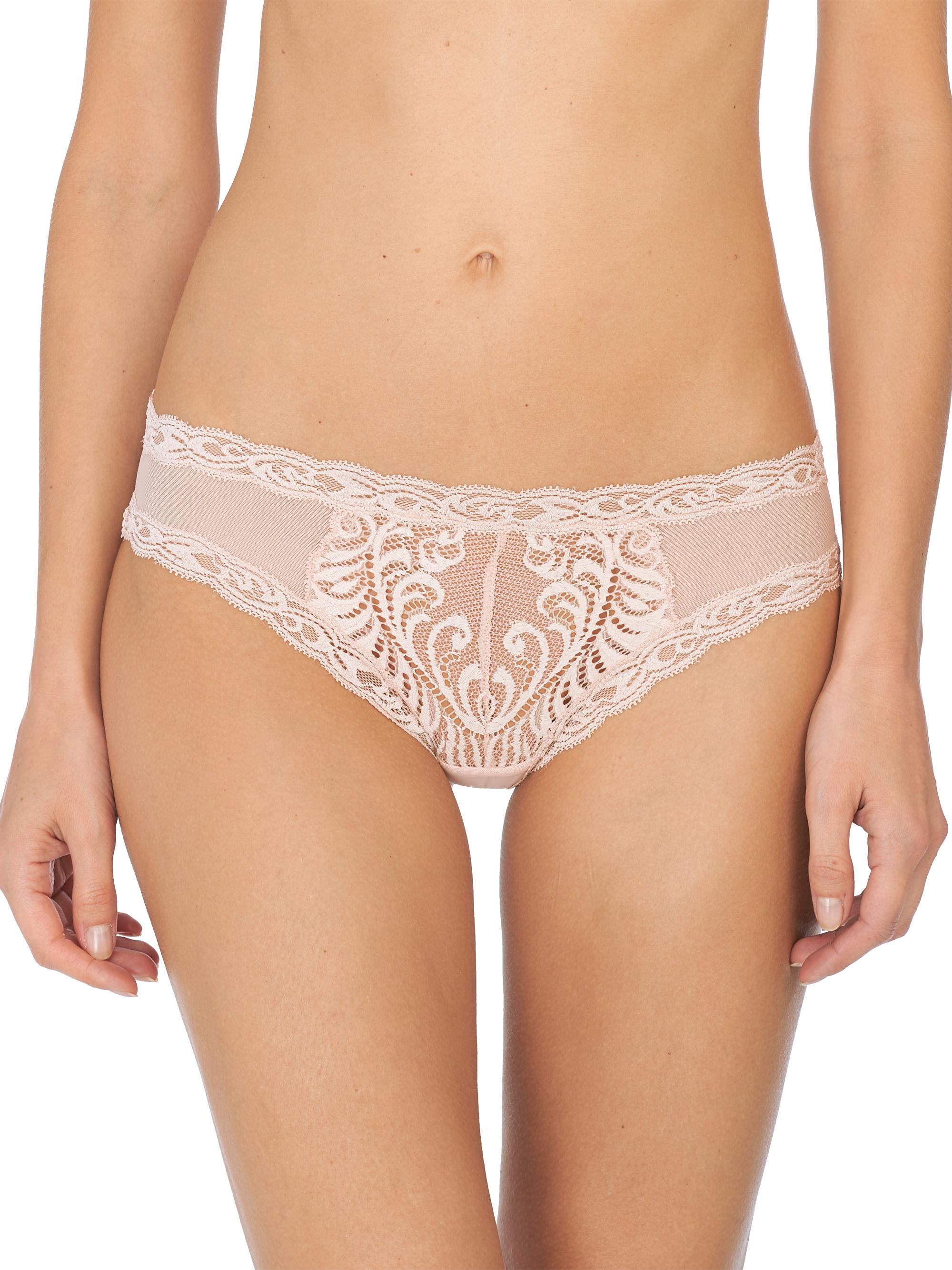 Natori Women's Feathers Lace Hipster - Cameo Rose