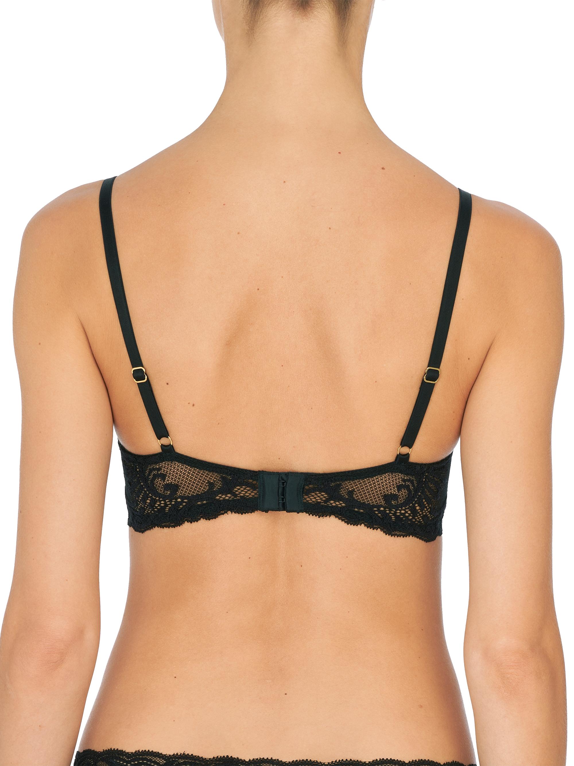 Natori Women's Feathers Plunge Nursing T-Shirt Bra - Black | Thumbnail 3