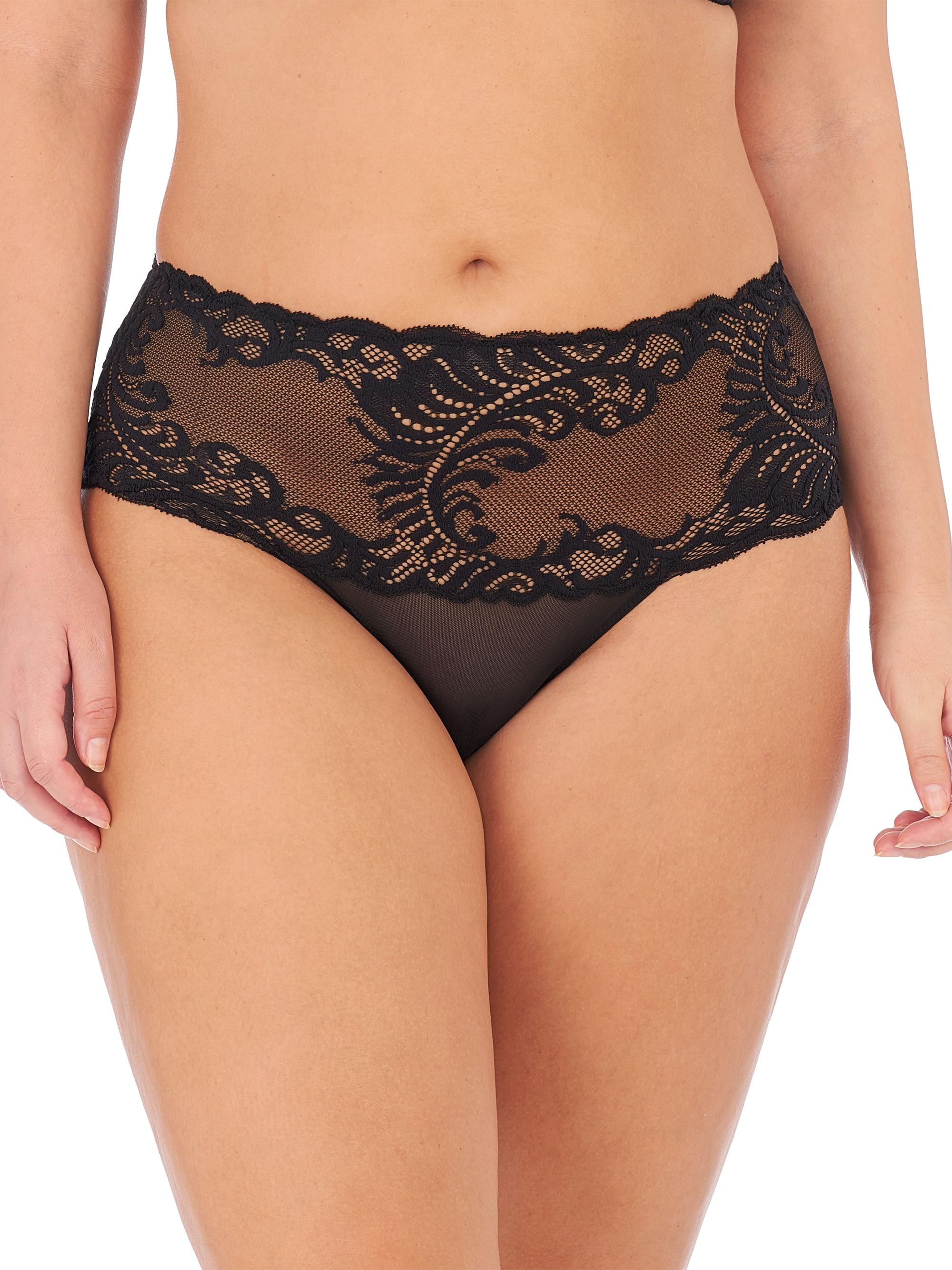Natori Women's Feathers Lace Brief - Black