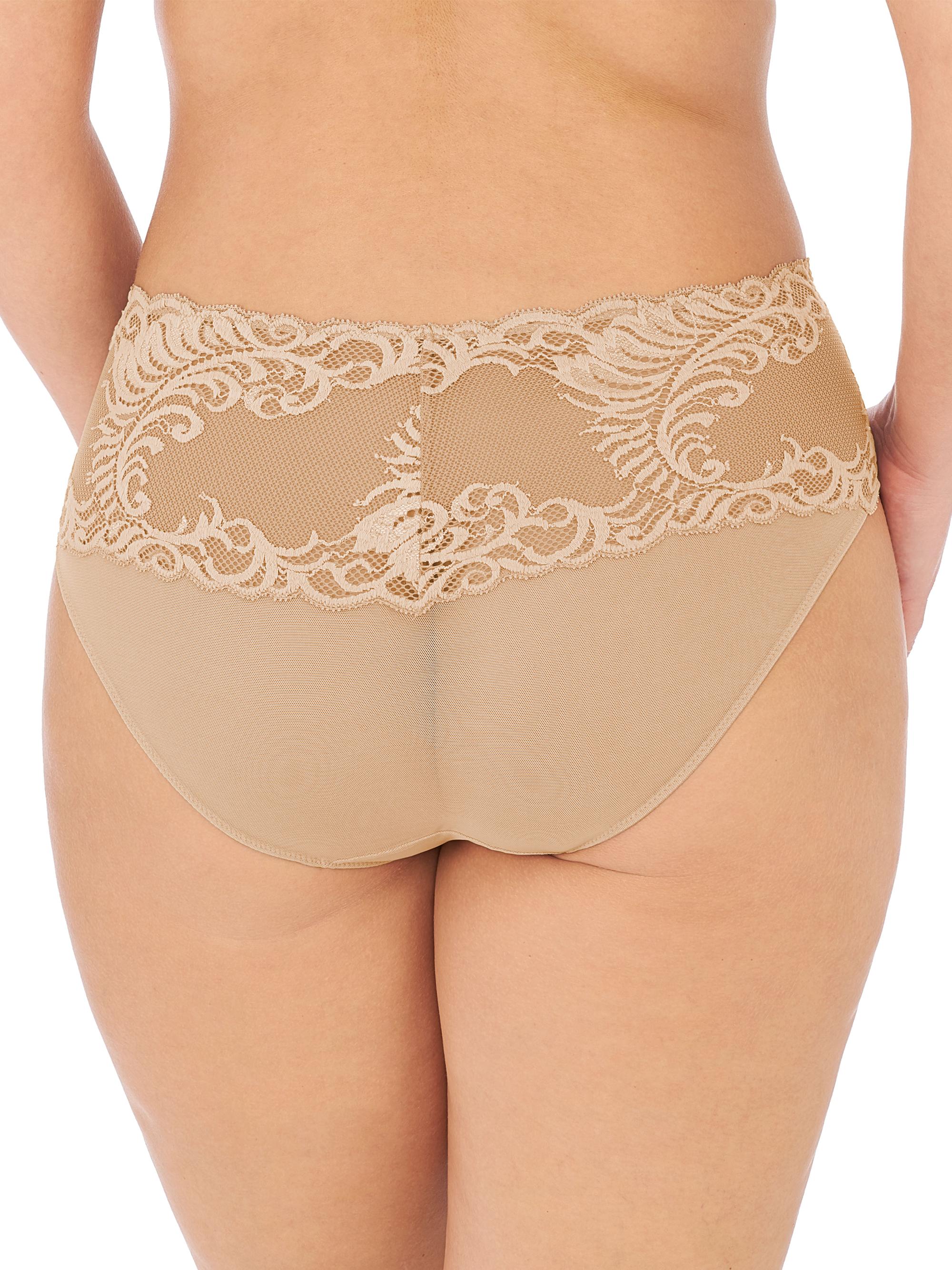 Natori Women's Feathers Lace Brief - Cafe | Thumbnail 3