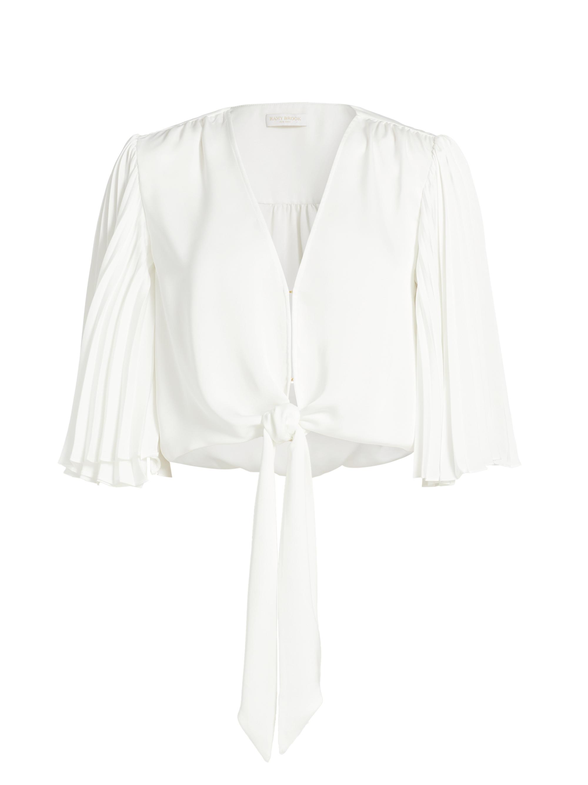 Ramy Brook Women's Salma Tie-Front Crop Top -