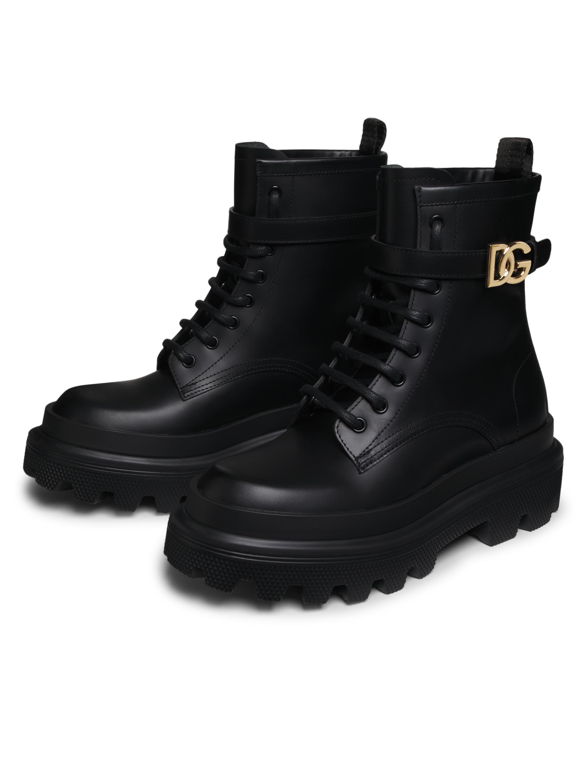 Dolce&Gabbana Trek Leather Boots | Saks Fifth Avenue