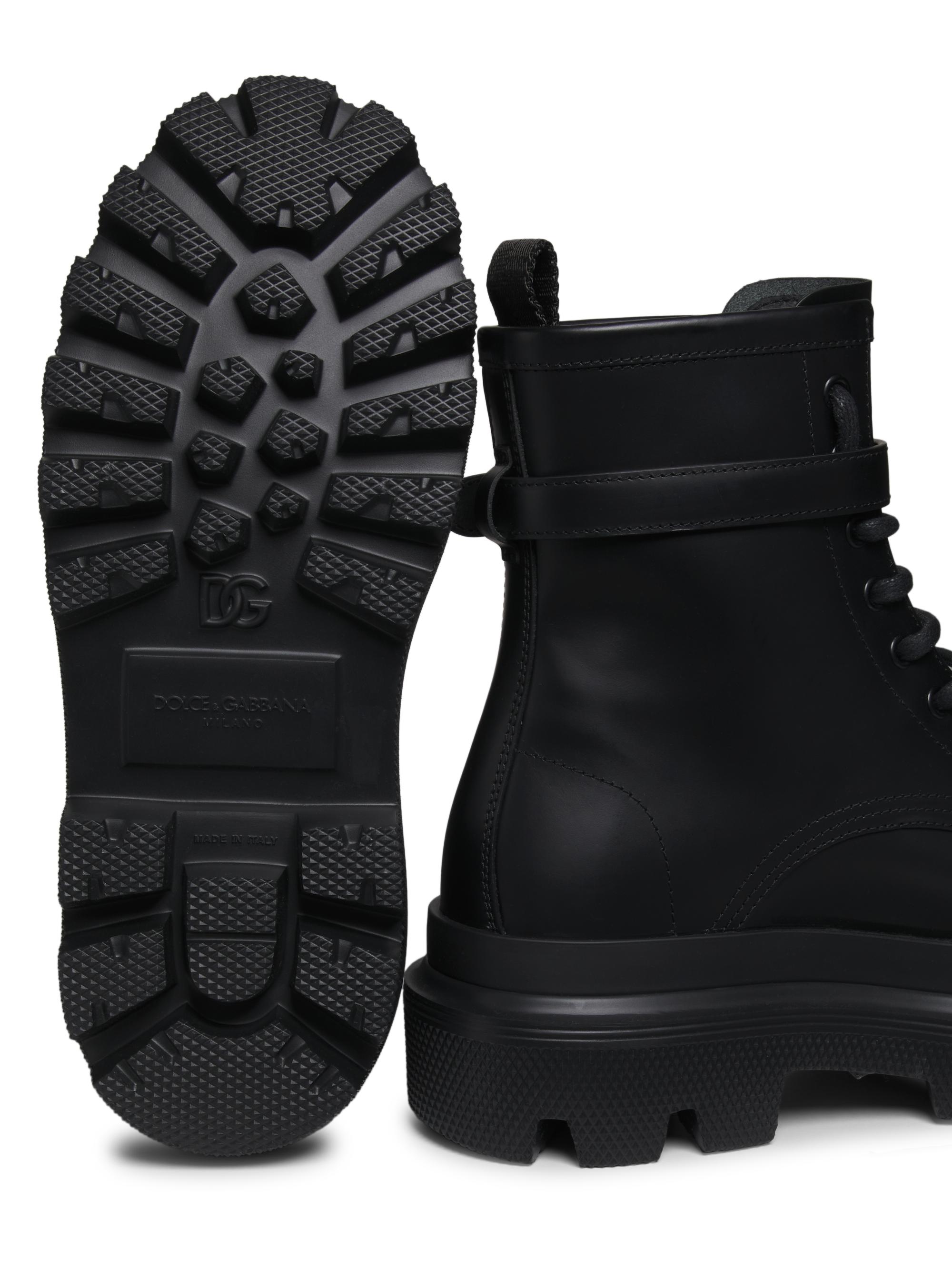 Dolce&Gabbana Trek Leather Boots | Saks Fifth Avenue