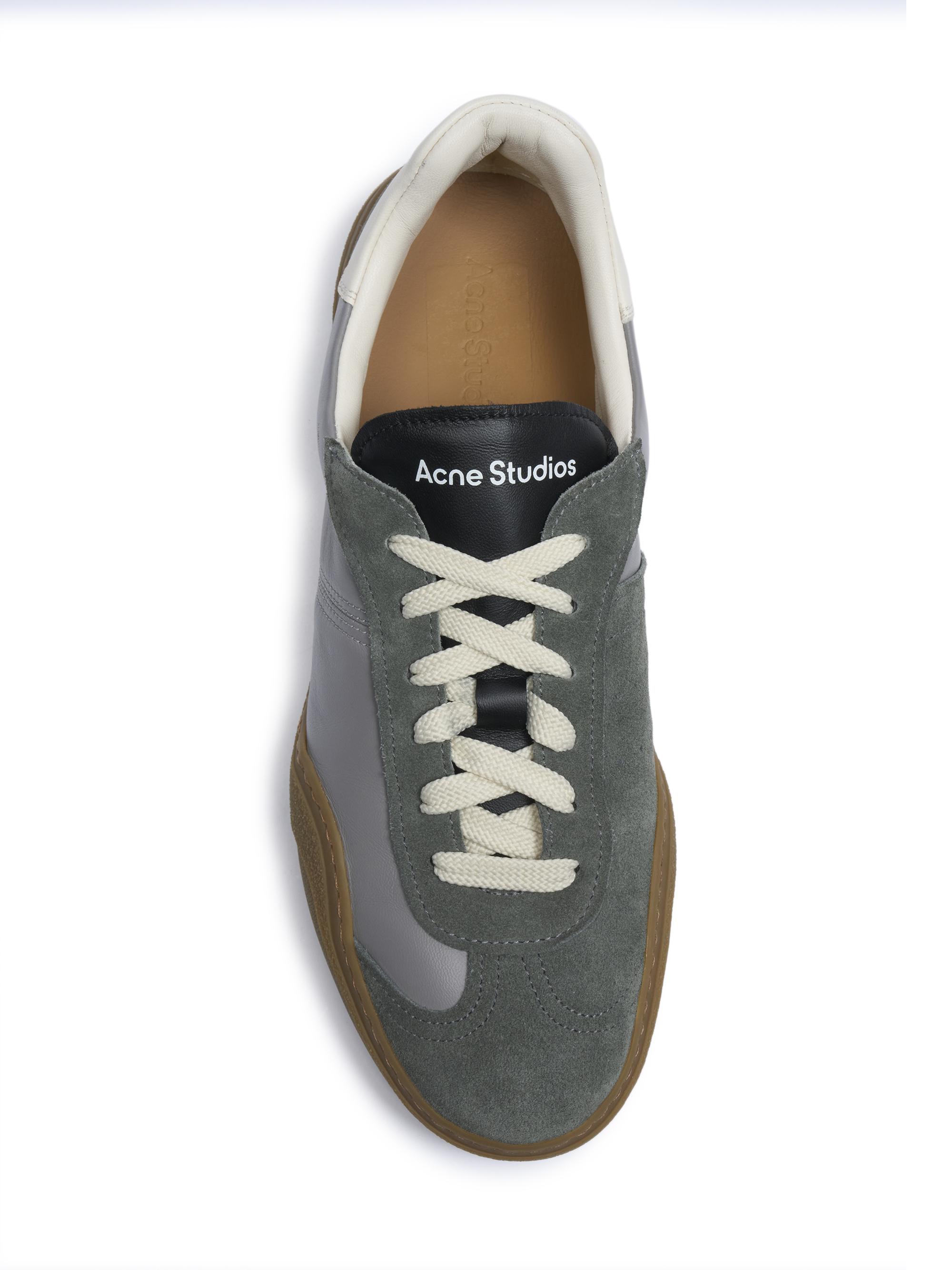 Acne Studios Bars M Leather Low-Top Sneakers | Saks Fifth Avenue