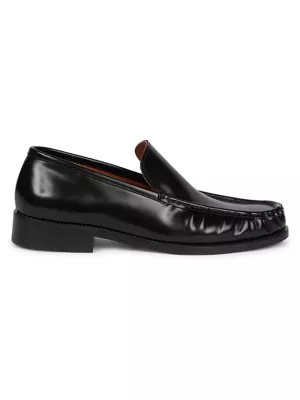 Casablanca logo-embossed loafers - Black