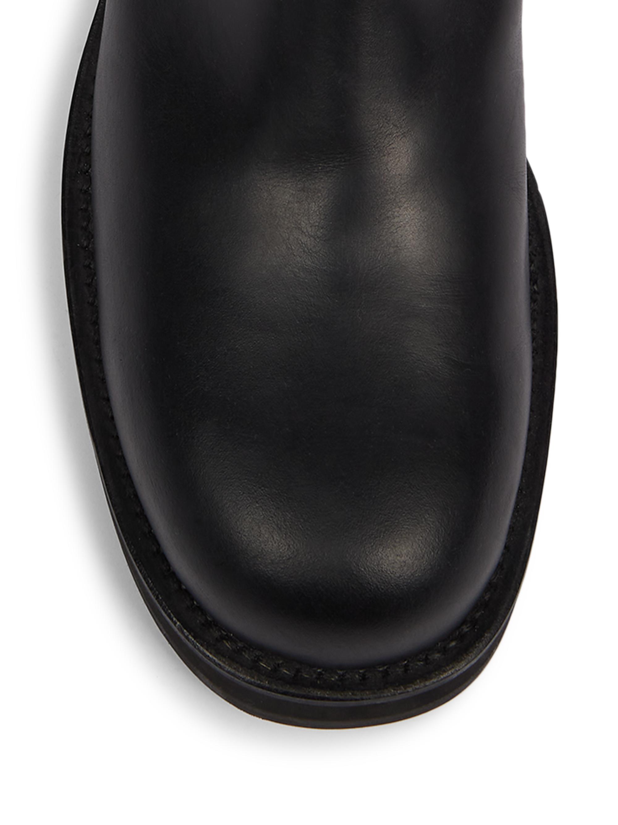 Acne Studios Besare Waxed Leather Boots | Saks Fifth Avenue