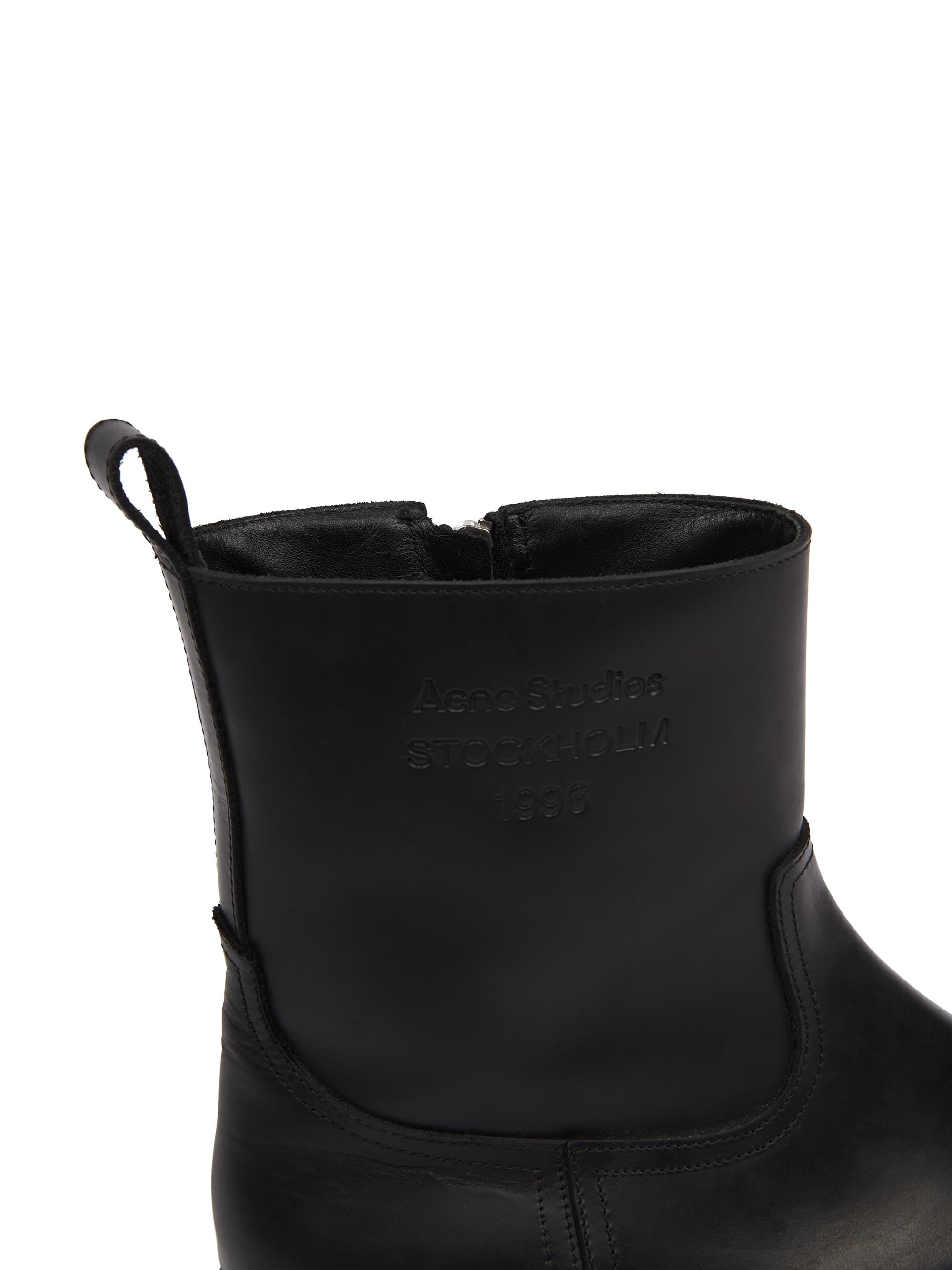 Acne Studios Besare Waxed Leather Boots | Saks Fifth Avenue