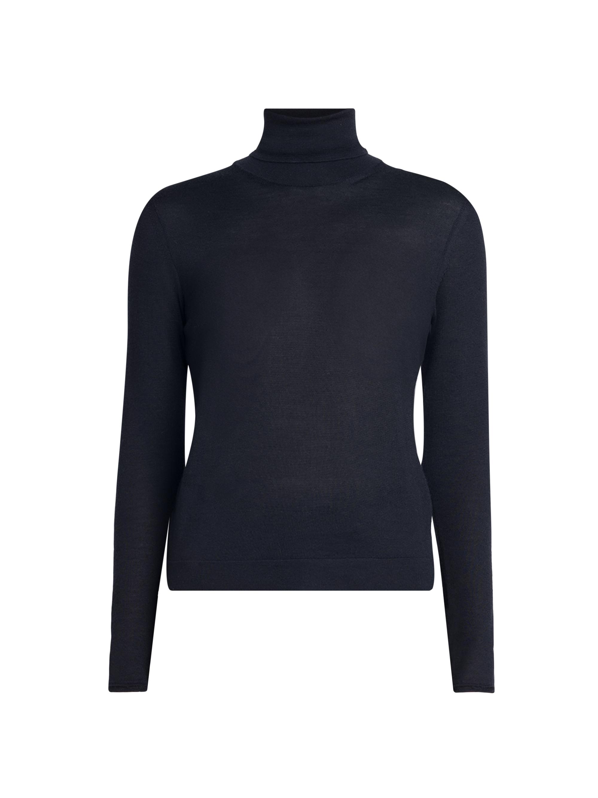 TOM FORD Women's Cashmere-Silk Turtleneck Sweater - Night Indigo