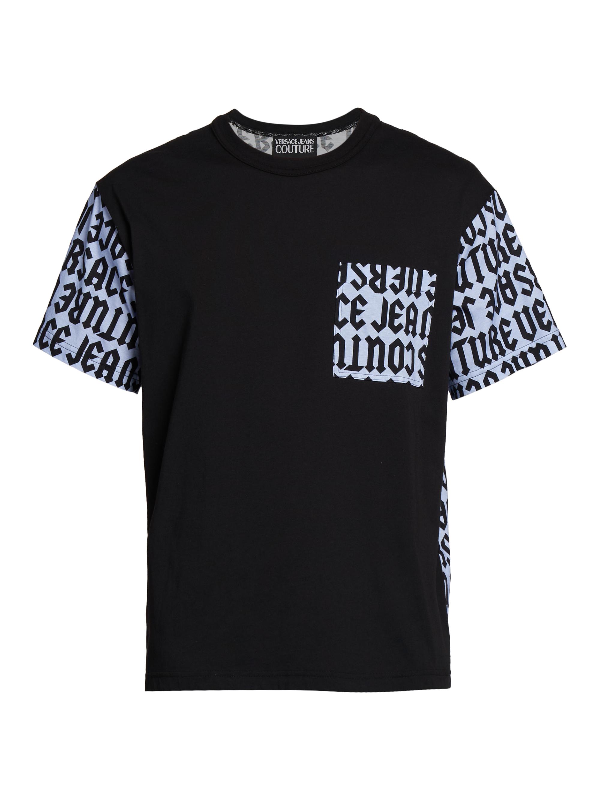 Versace Jeans Couture Men's Logo Cotton T-Shirt - Sky Black