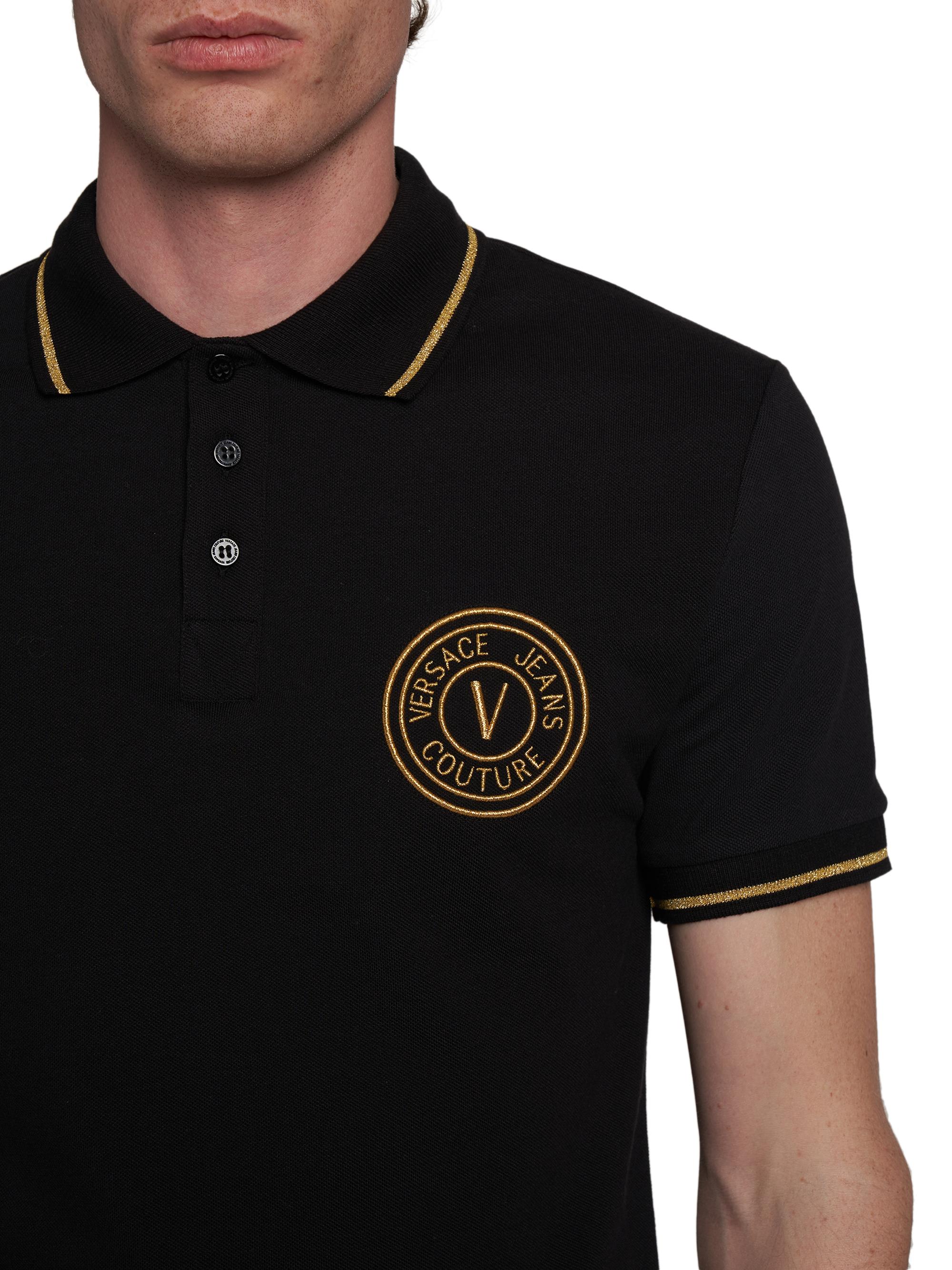 Versace Jeans Couture Logo Cotton Polo Shirt | Saks Fifth Avenue