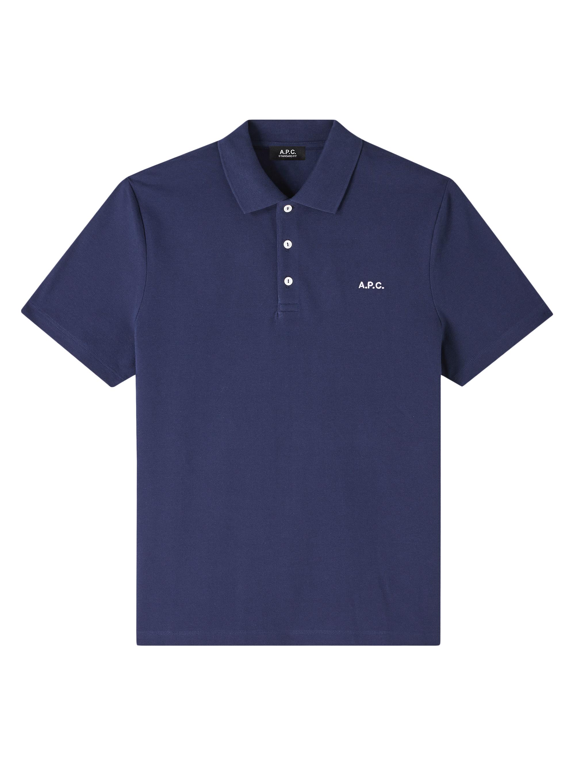 A.P.C. Men's Cotton Polo Shirt - Dark Navy