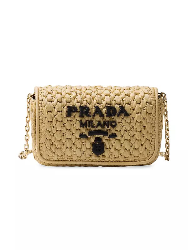Shop Prada Woven Fabric Shoulder Bag | Saks Fifth Avenue
