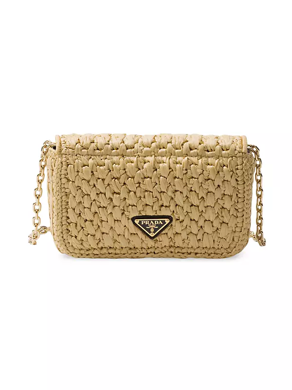 Shop Prada Woven Fabric Shoulder Bag | Saks Fifth Avenue