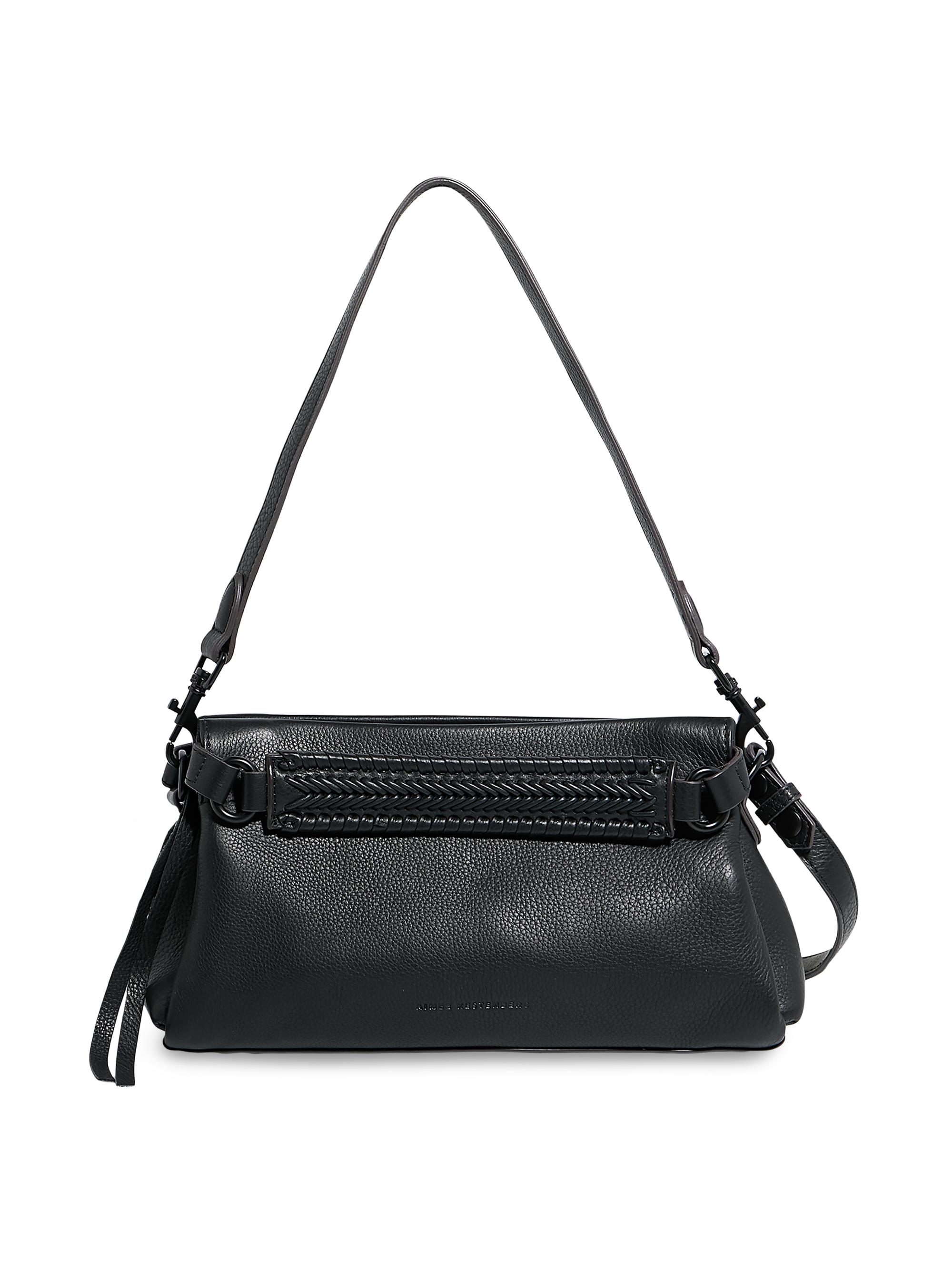 Aimee Kestenberg Women's All For Love Leather Convertible Crossbody Clutch - Black