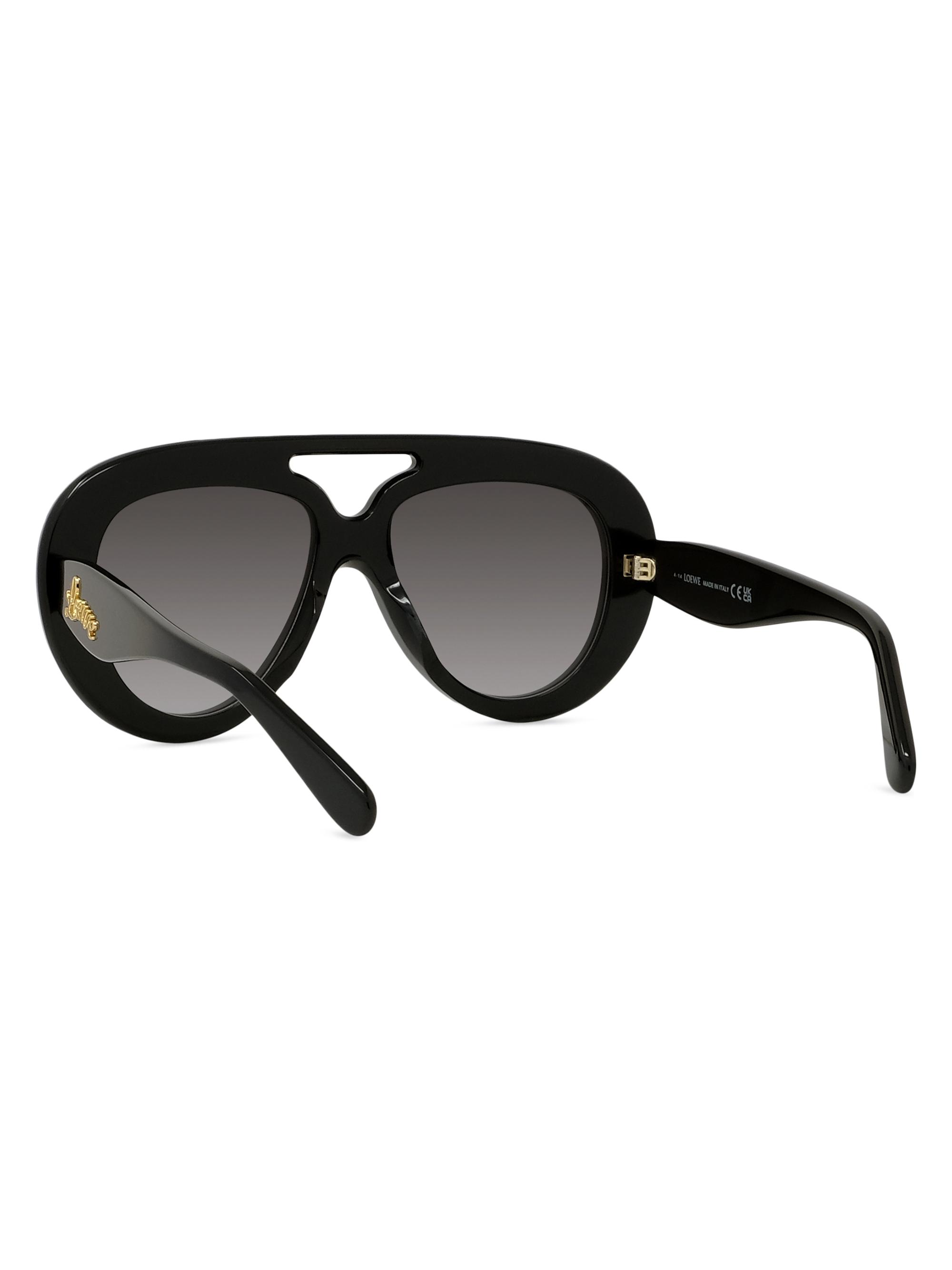 LOEWE Curvy 55MM Pilot Sunglasses | Saks Fifth Avenue