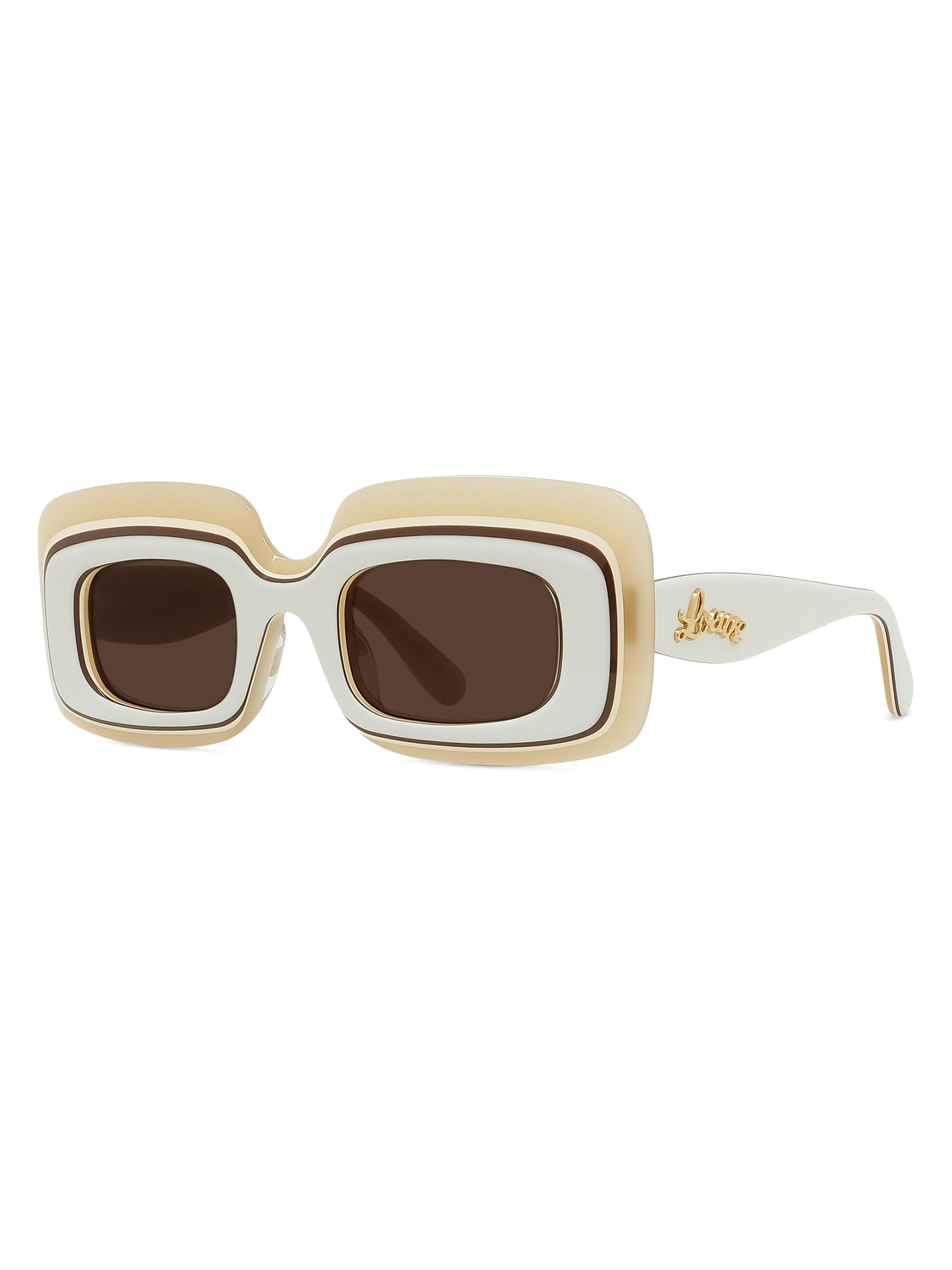 LOEWE Women's  x Paula's Ibiza 47MM Rectangular Sunglasses -  Multi Brown