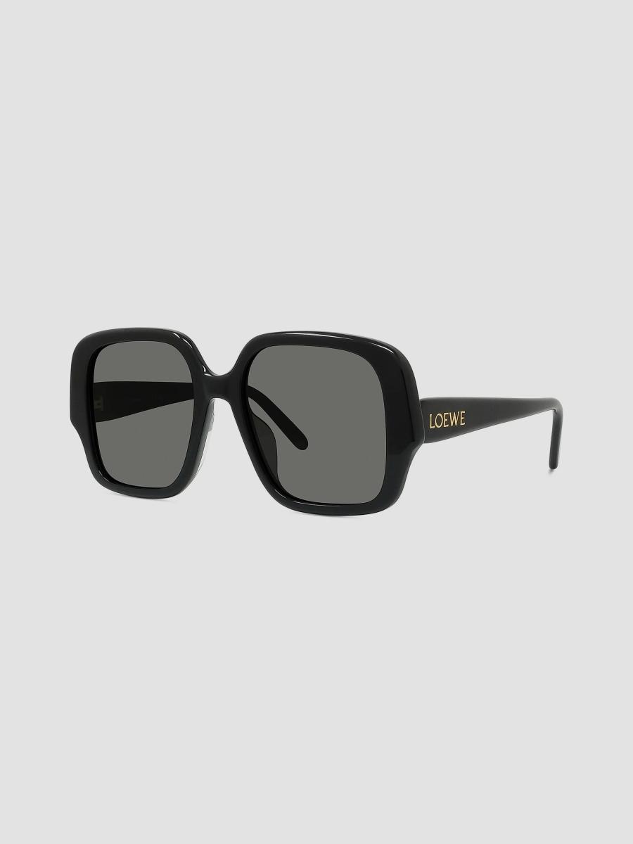 Loewe Black Thin 54mm Square Sunglasses with Olive Case Loewe olive sunglasses with - Gem main image 4