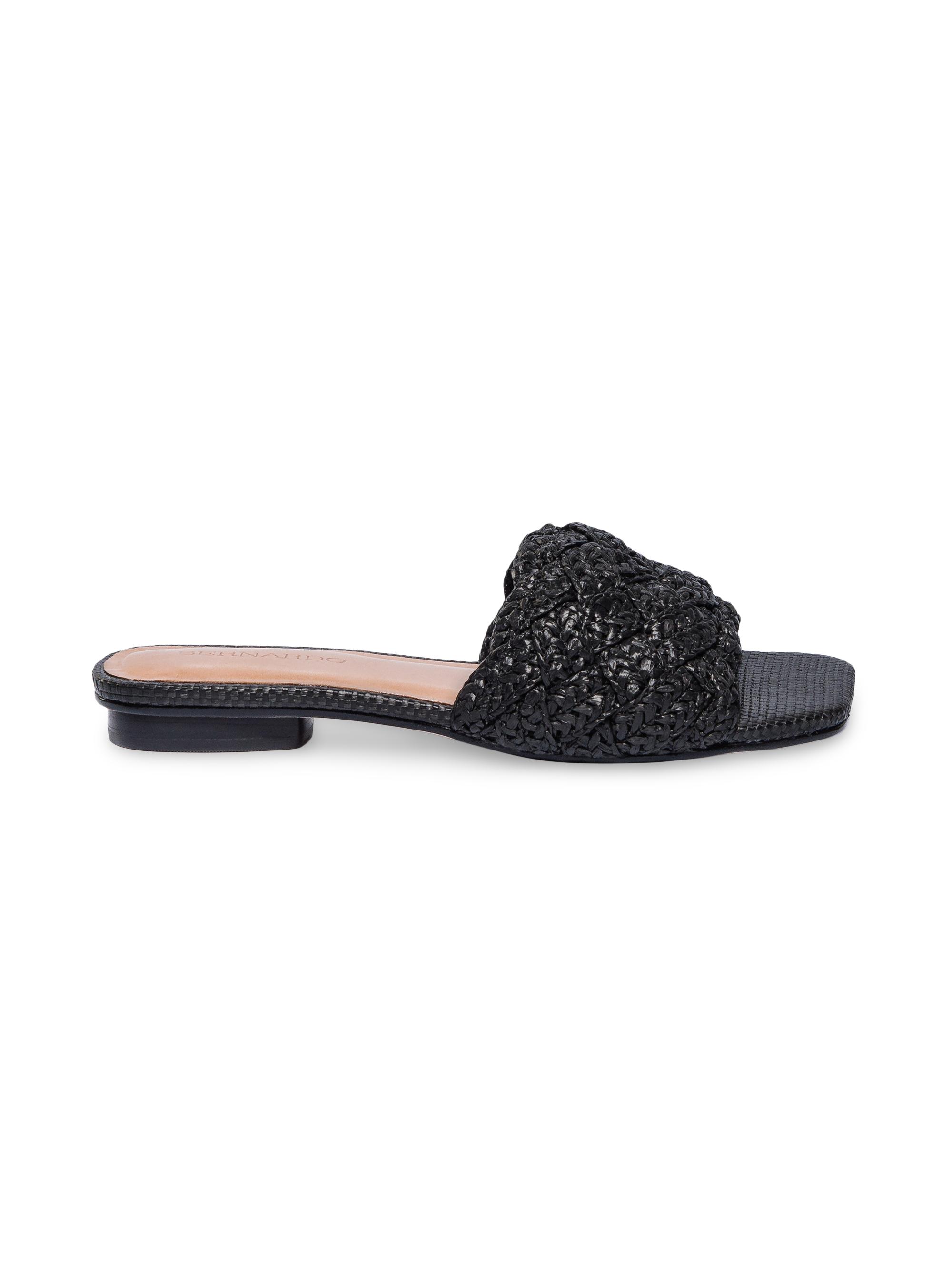Bernardo Women's Pixie Raffia Woven Sandals - Black
