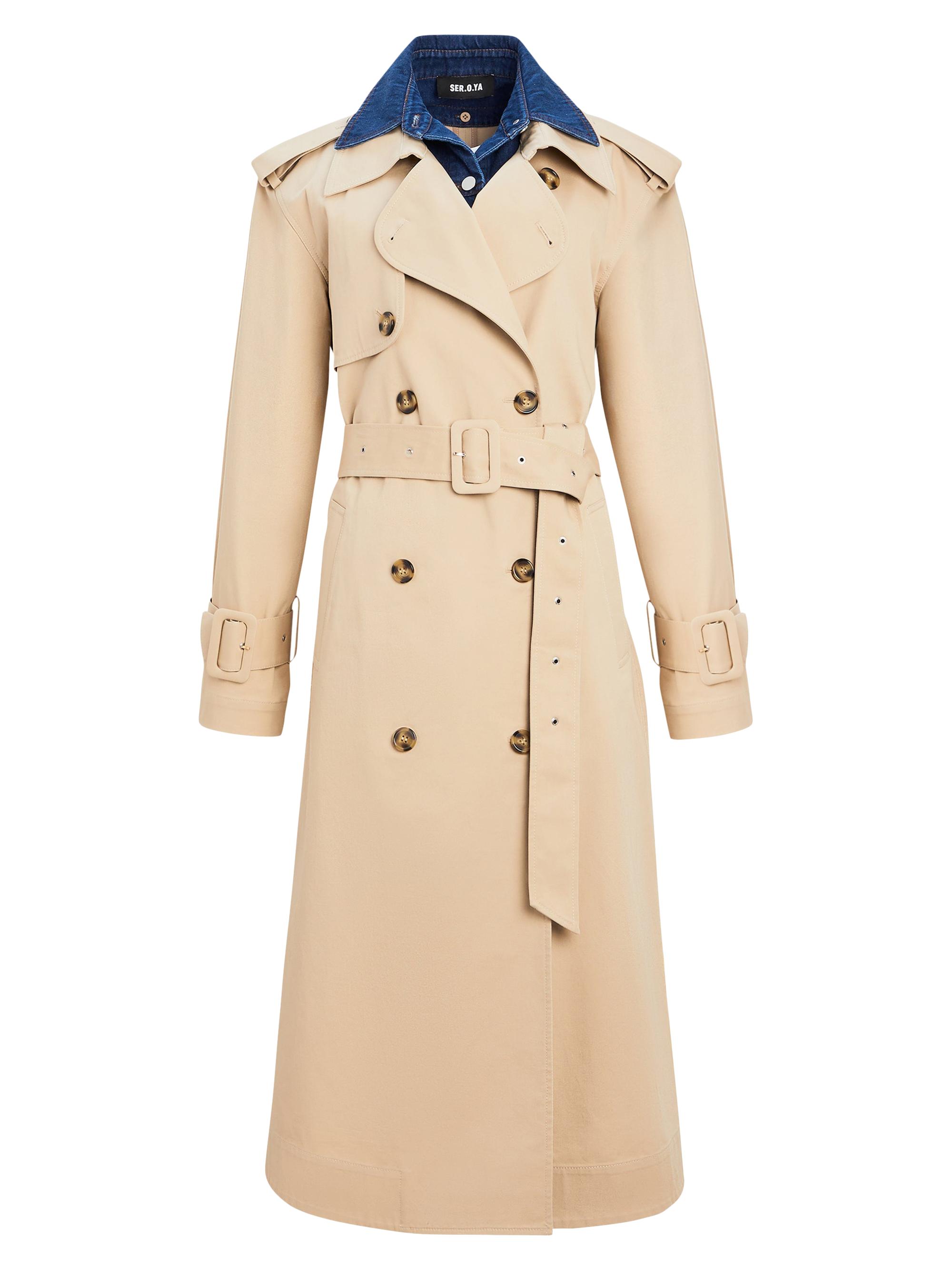 Ser.o.ya Women's York Trench Coat - Oxford