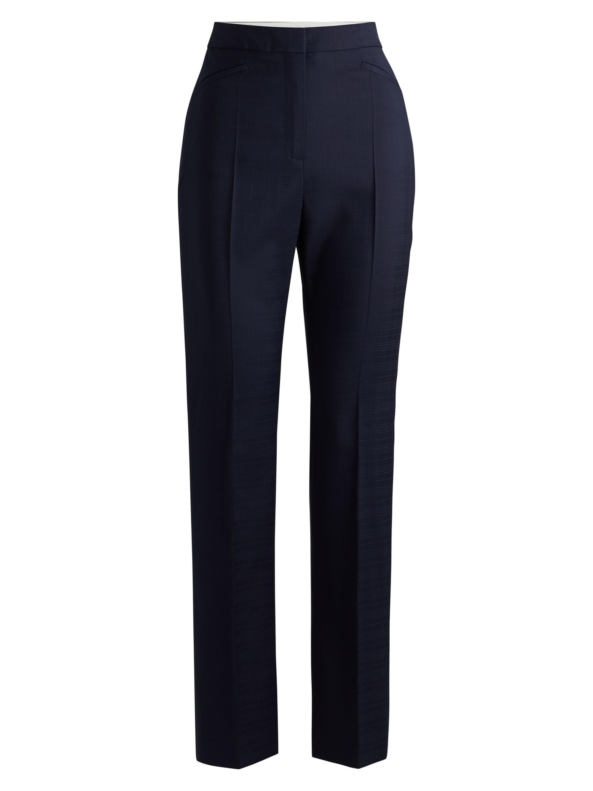 BOSS Women's Slim-Leg Trousers - Dark Blue