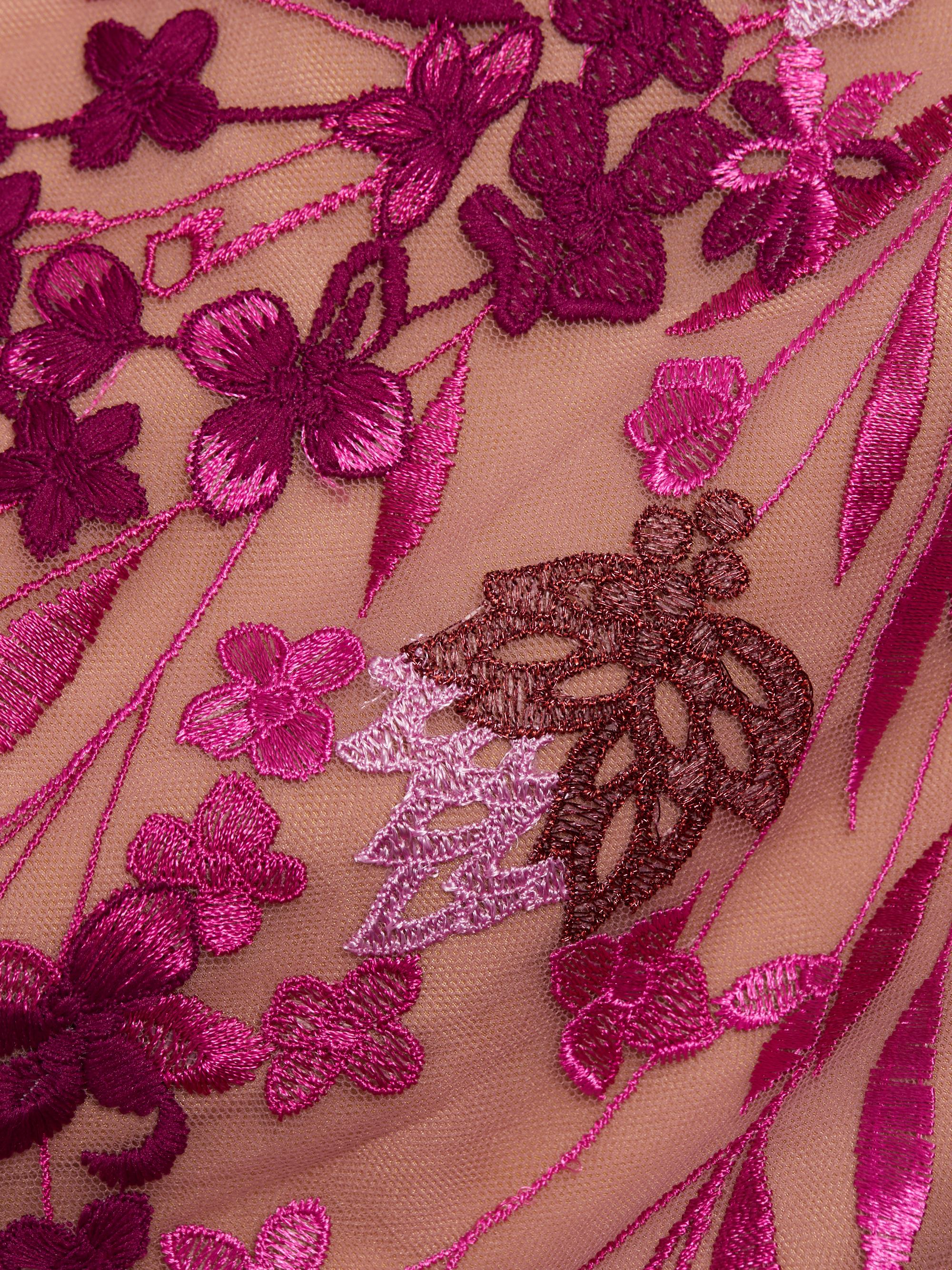 【1回のみ着用】Marchesa notte  フローラルロングドレス 1回のみ着用】Marchesa notte フローラルロングドレス